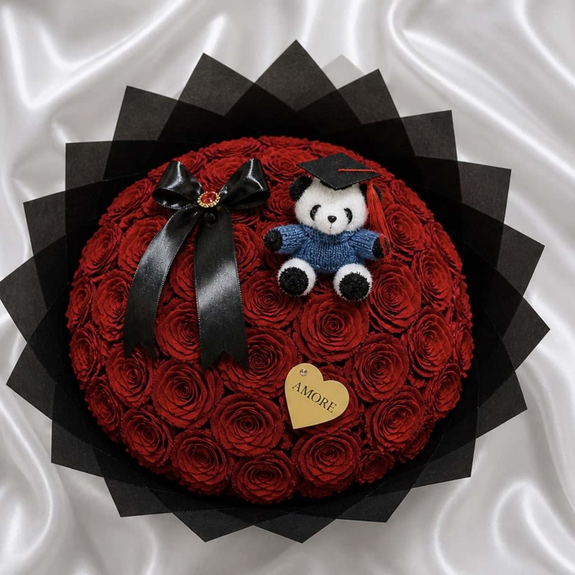 A sweet and elegant graduation bouquet designed to celebrate this special achievement., photo 3 of 5