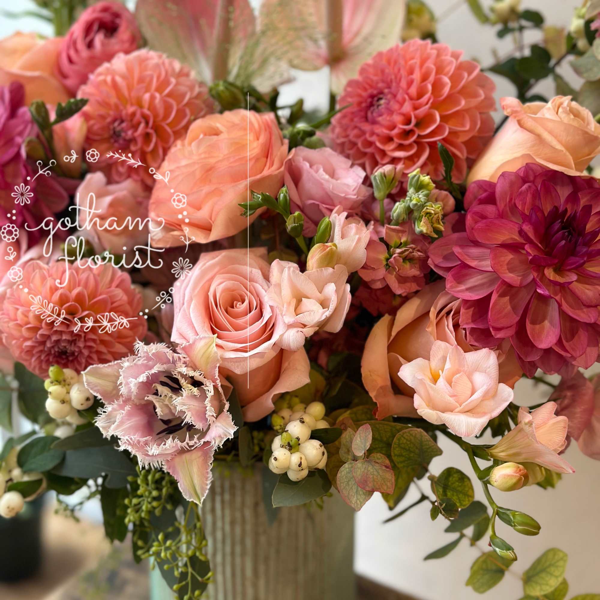 Indulge in the epitome of floral elegance with our exquisite arrangement featuring, photo 2 of 3
