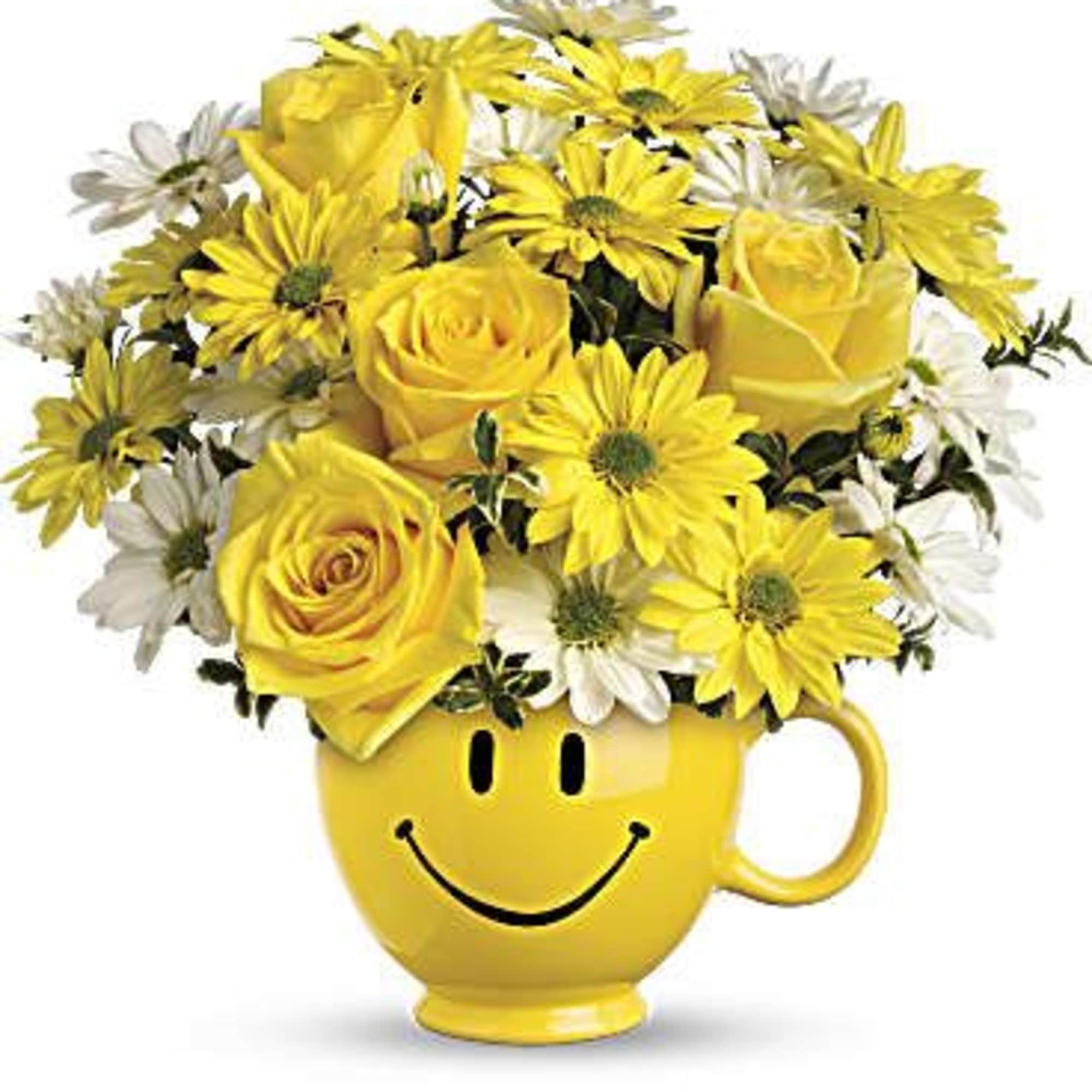 When you're looking to make someone smile, this happy face mug of