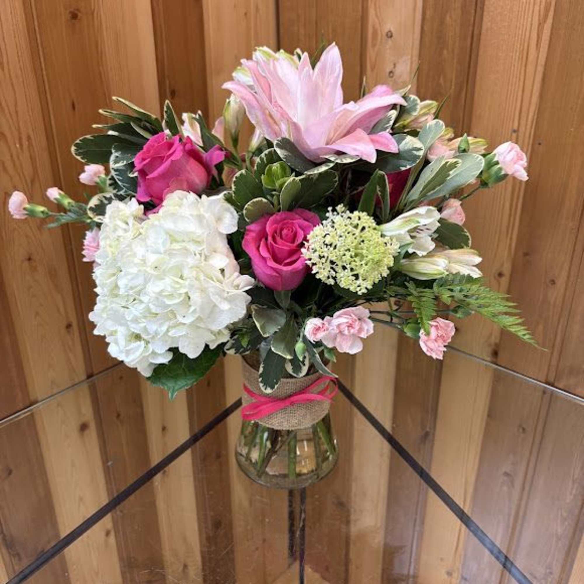 Put a spring in their step with this beautifully blushing bouquet of