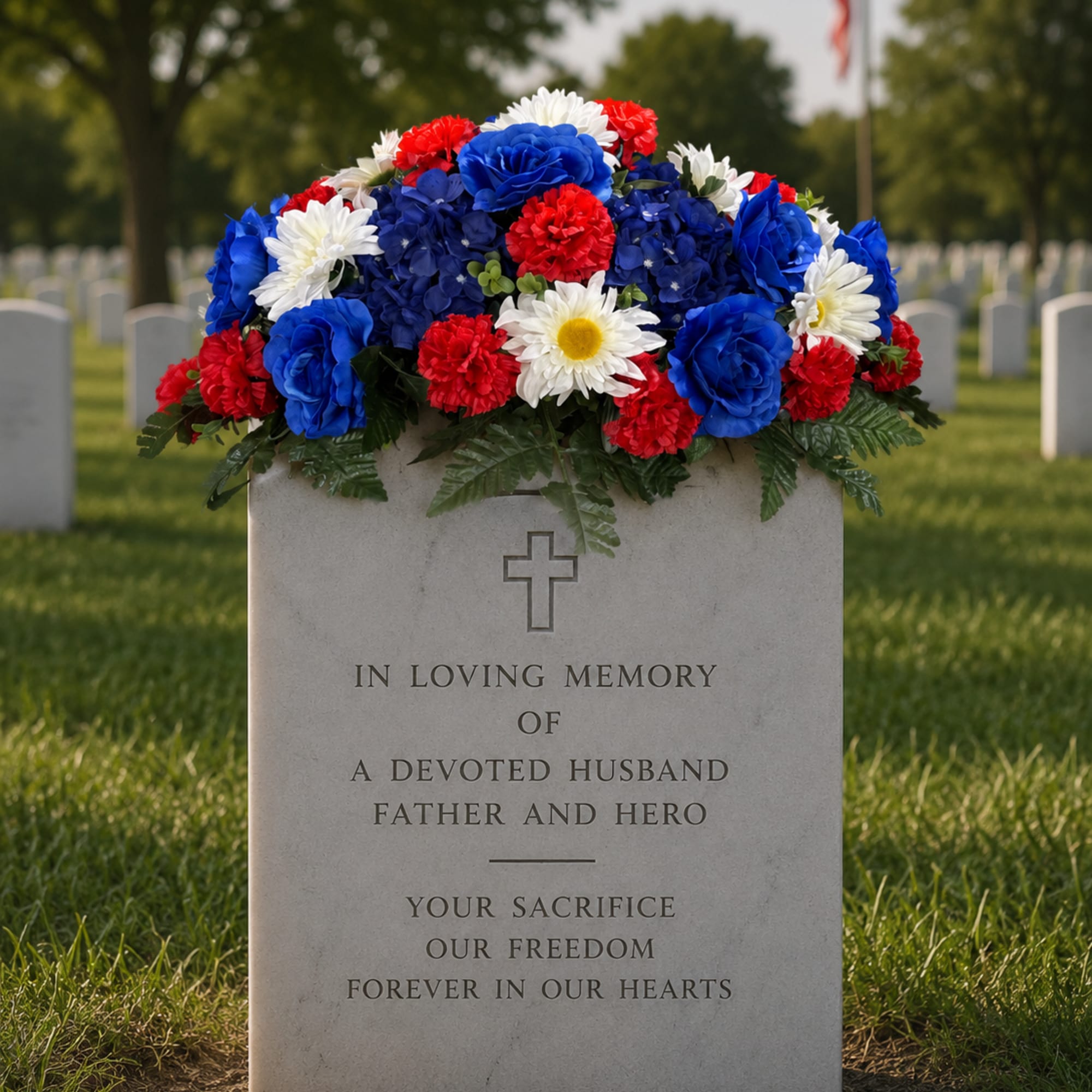 Honor a life of courage, sacrifice, and service with the deluxe Service