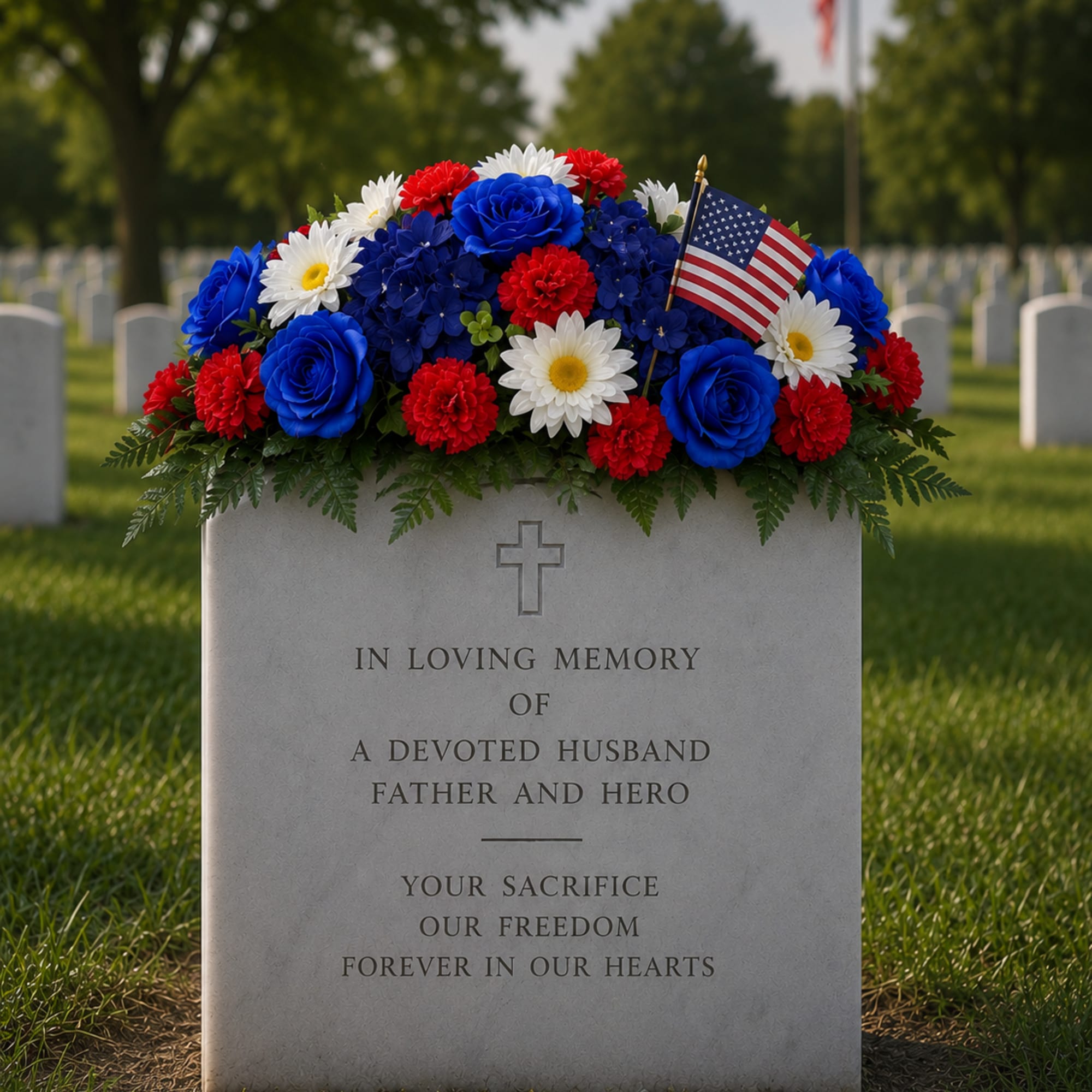 Honor a life of courage, sacrifice, and service with the deluxe Service