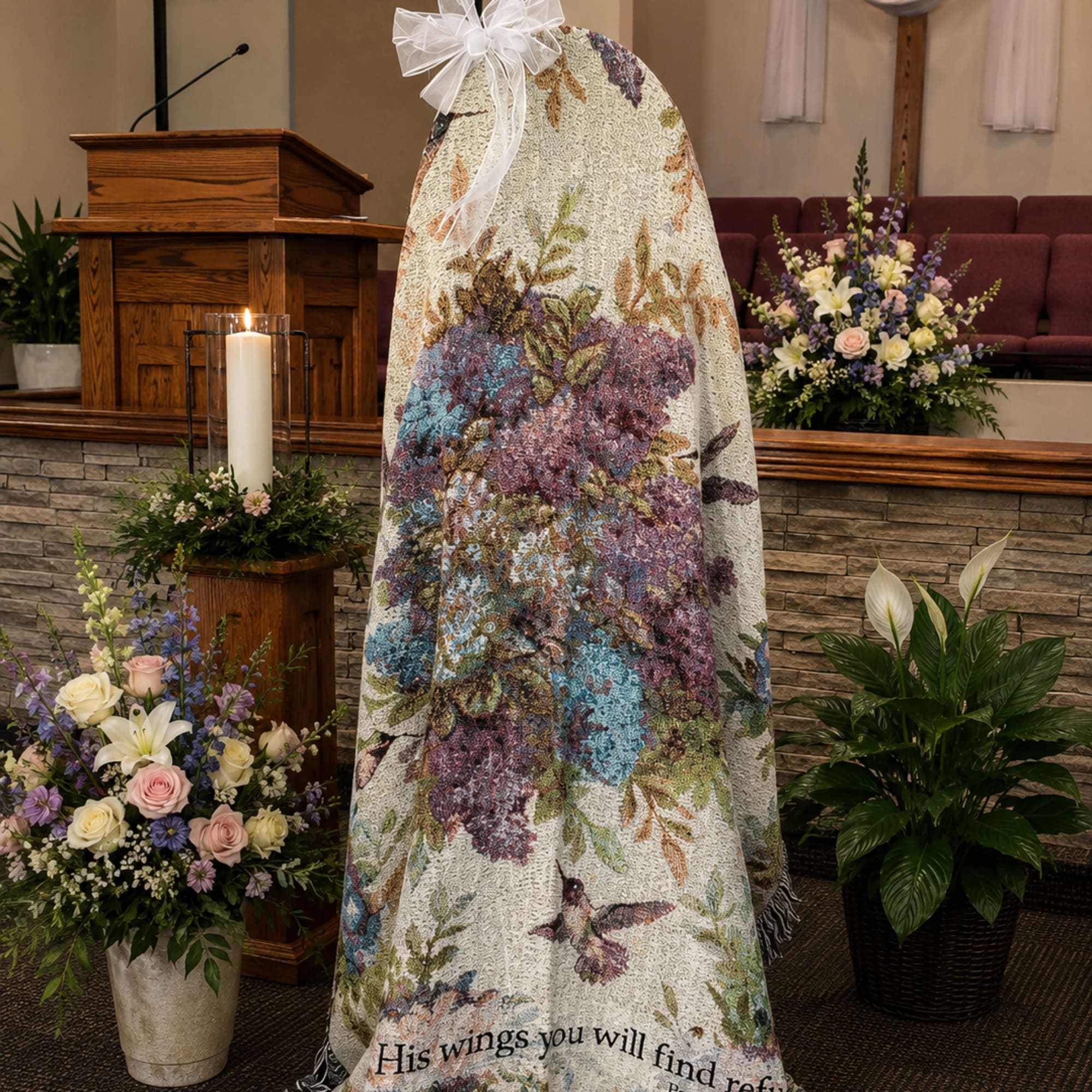 Wrap your loved ones in comfort, faith, and remembrance with our Whisper