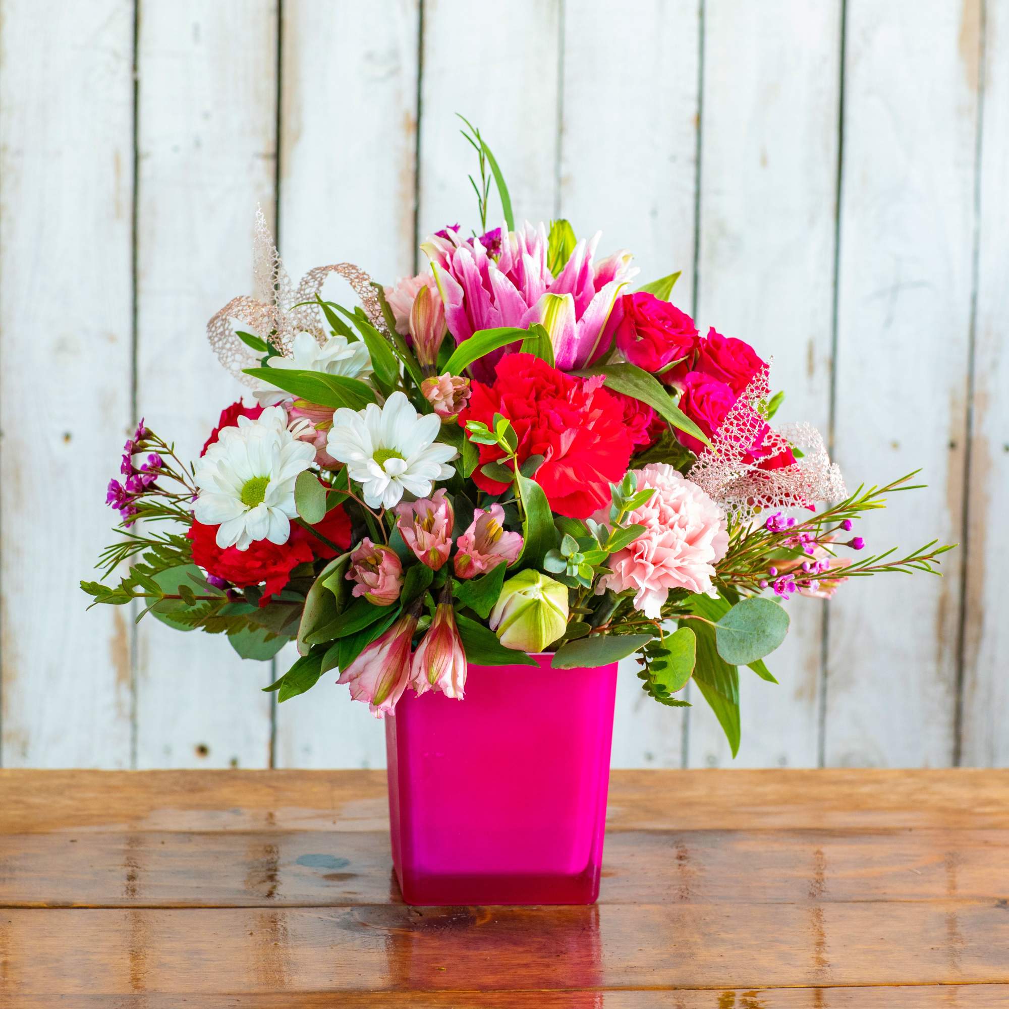 Bold, vibrant, and full of life, our Fuchsia Flirtation Bloom is designed, photo 2 of 2