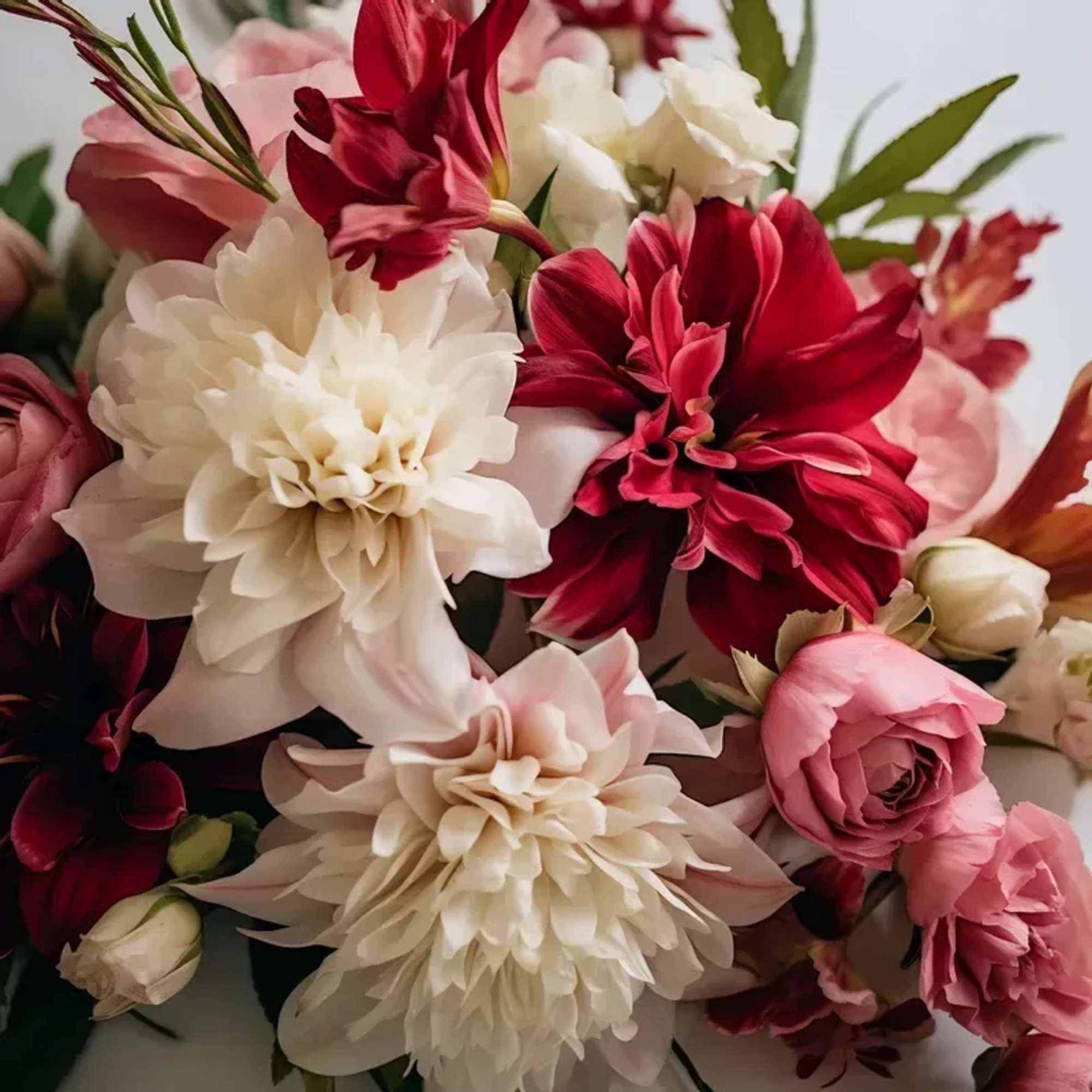 An arrangement of seasonal blooms Anniversary arranged no vase. PLEASE NOTE: Flower, photo 2 of 2