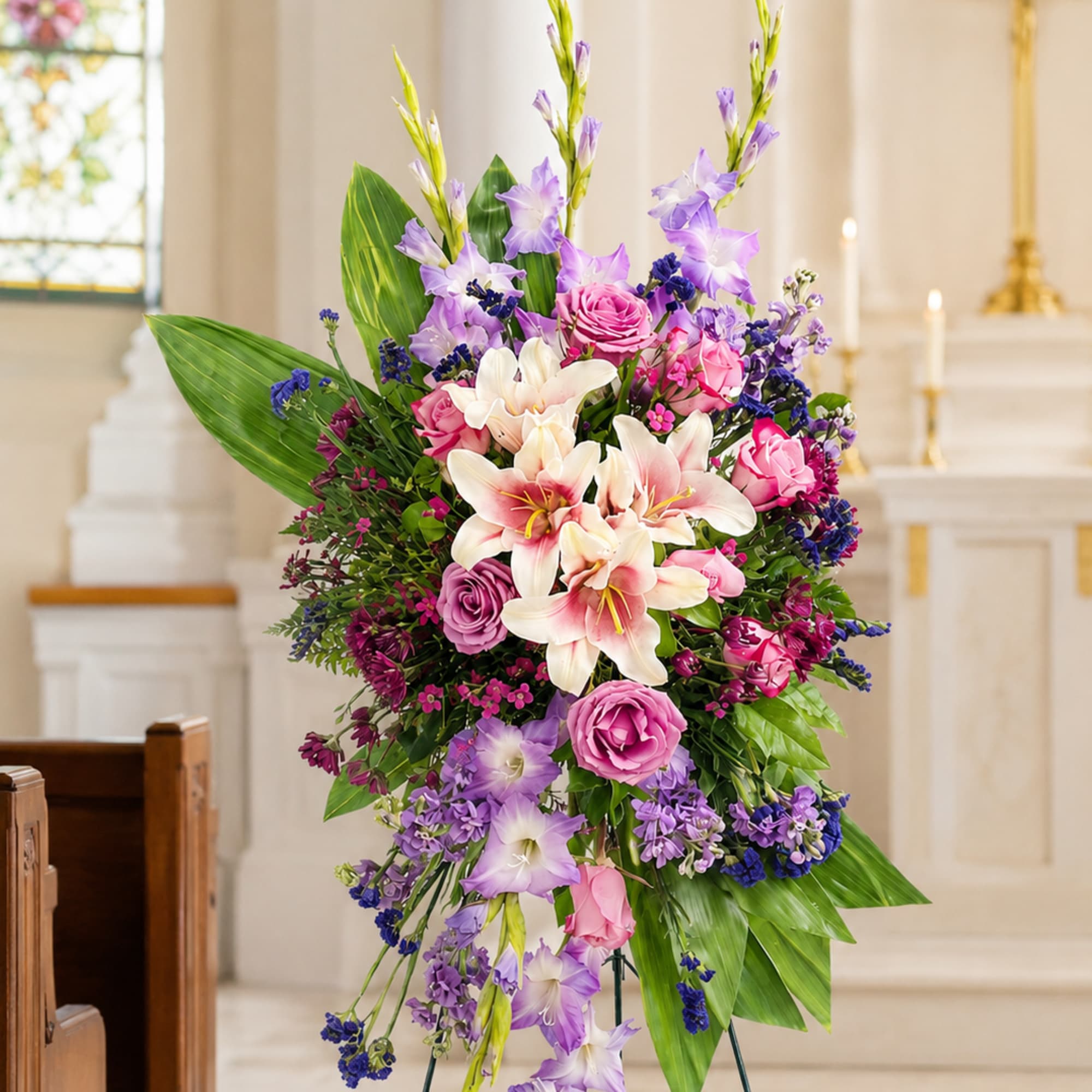 Graceful Tribute Standing Spray

A beautiful expression of love, remembrance, and heartfelt sympathy, photo 2 of 2