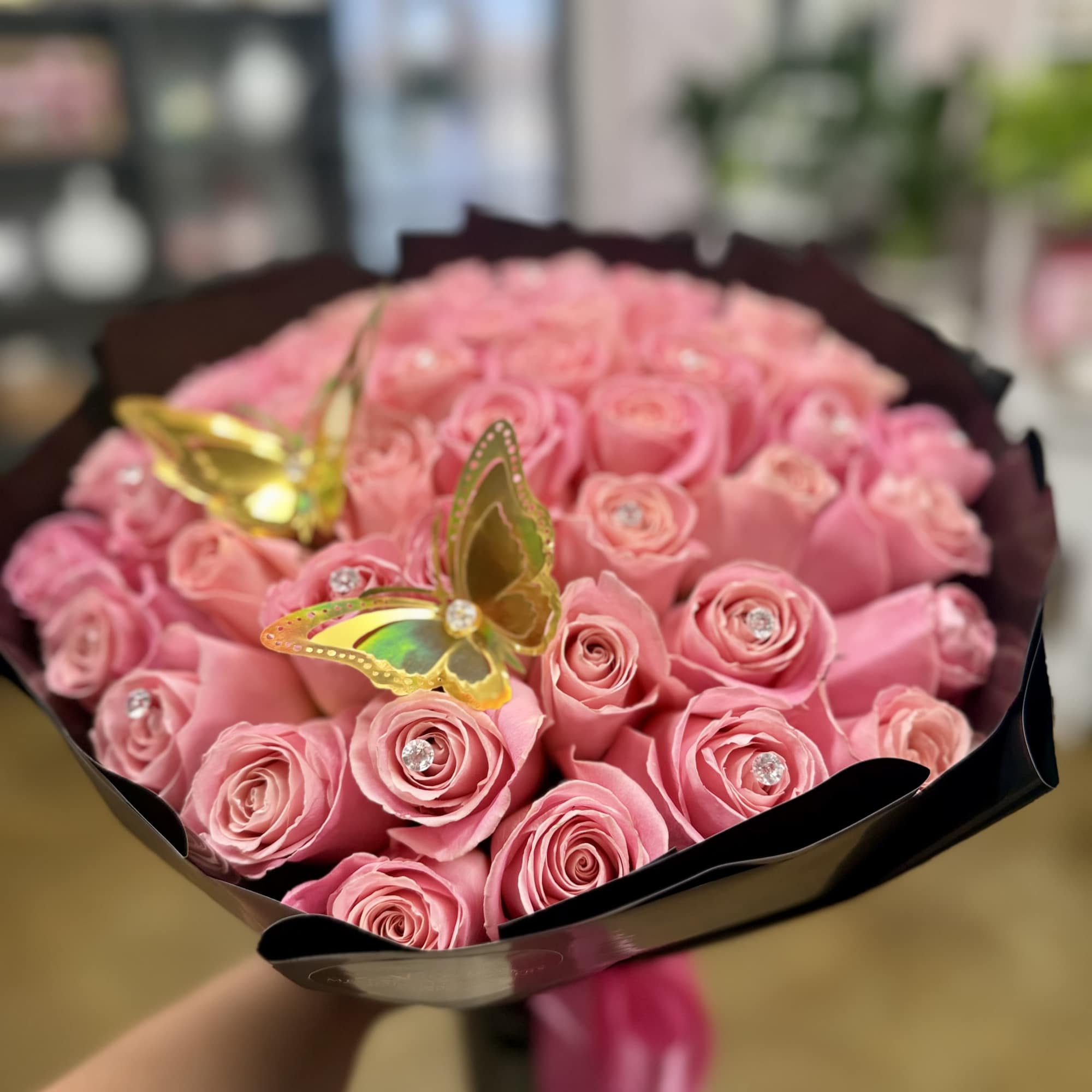 50 PINK ROSES BOUQUET