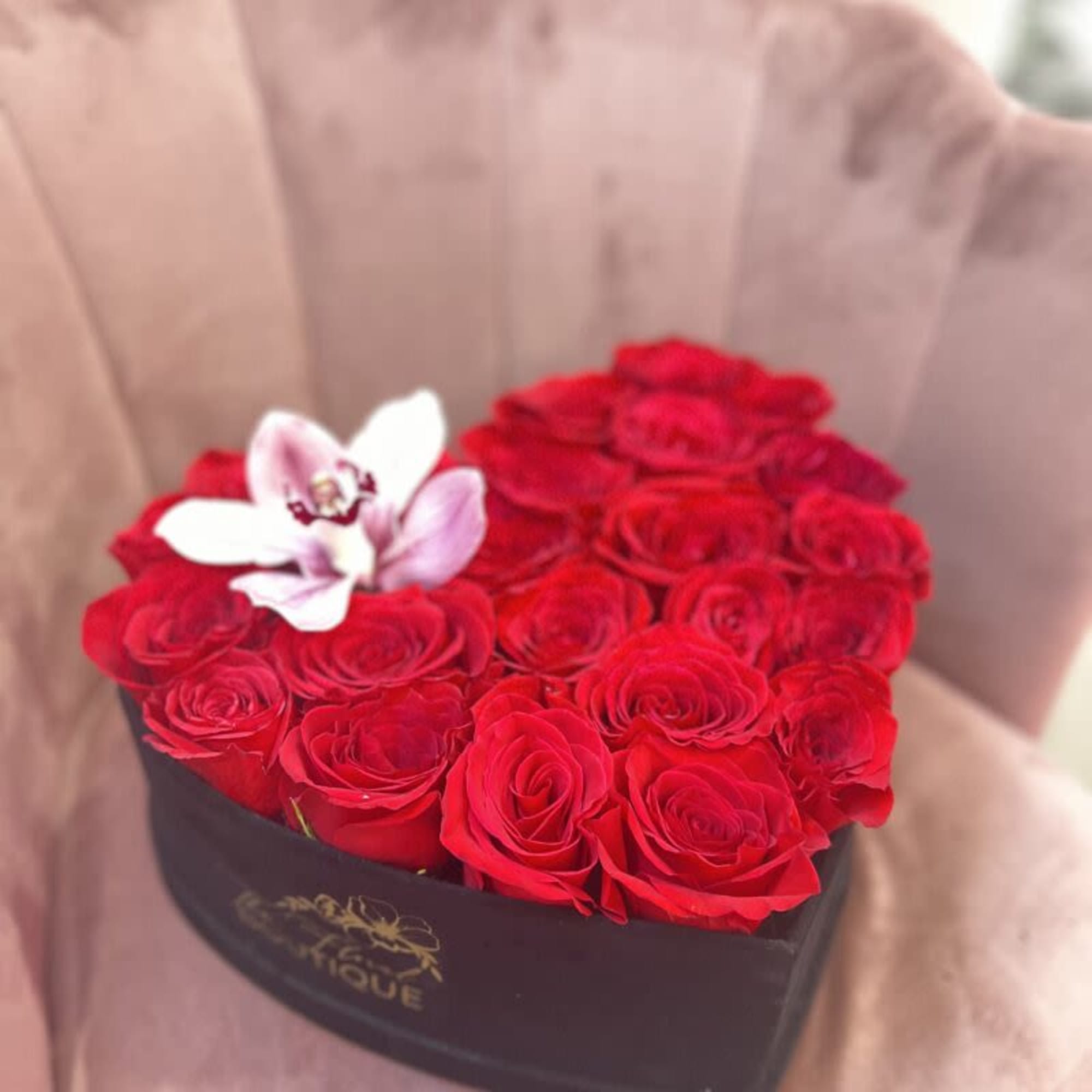 Make a statement of love with our Heart Rose Box, a luxurious, photo 5 of 5