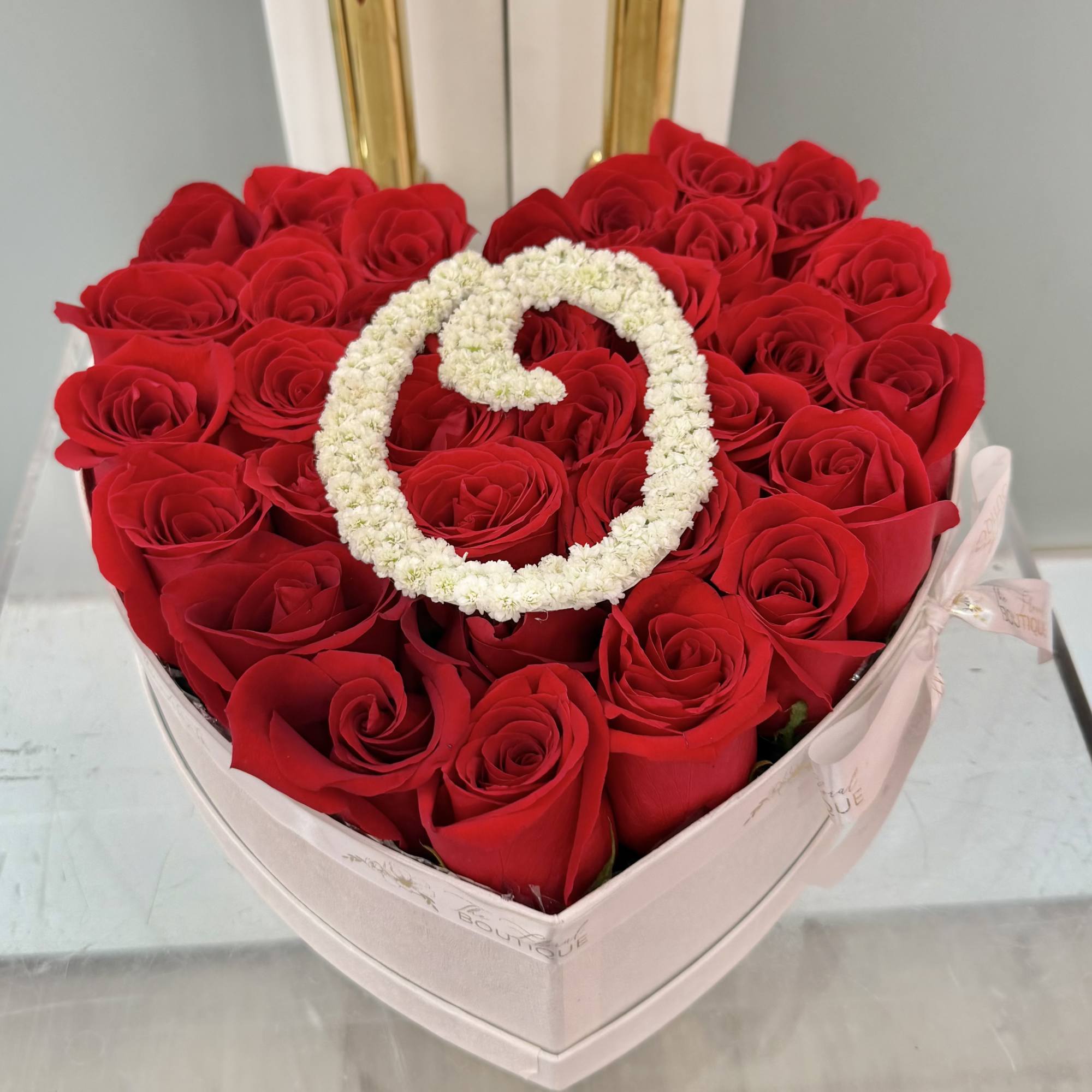 Make it personal, unforgettable, and effortlessly elegant. Our Initial Rose Heart Box
