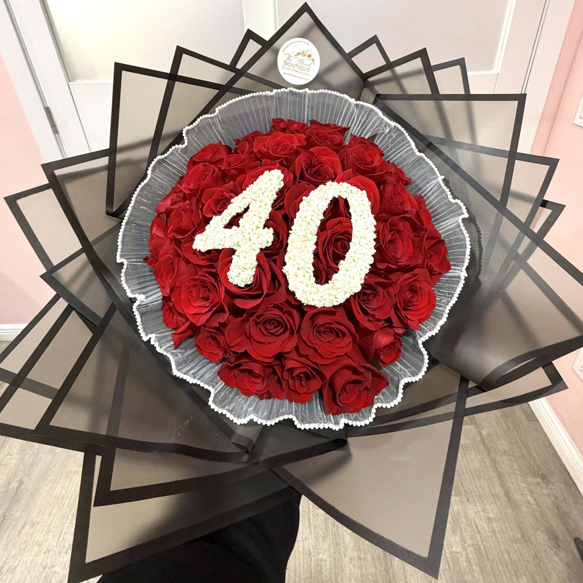 Celebrate a milestone birthday in unforgettable style with this stunning handcrafted bouquet