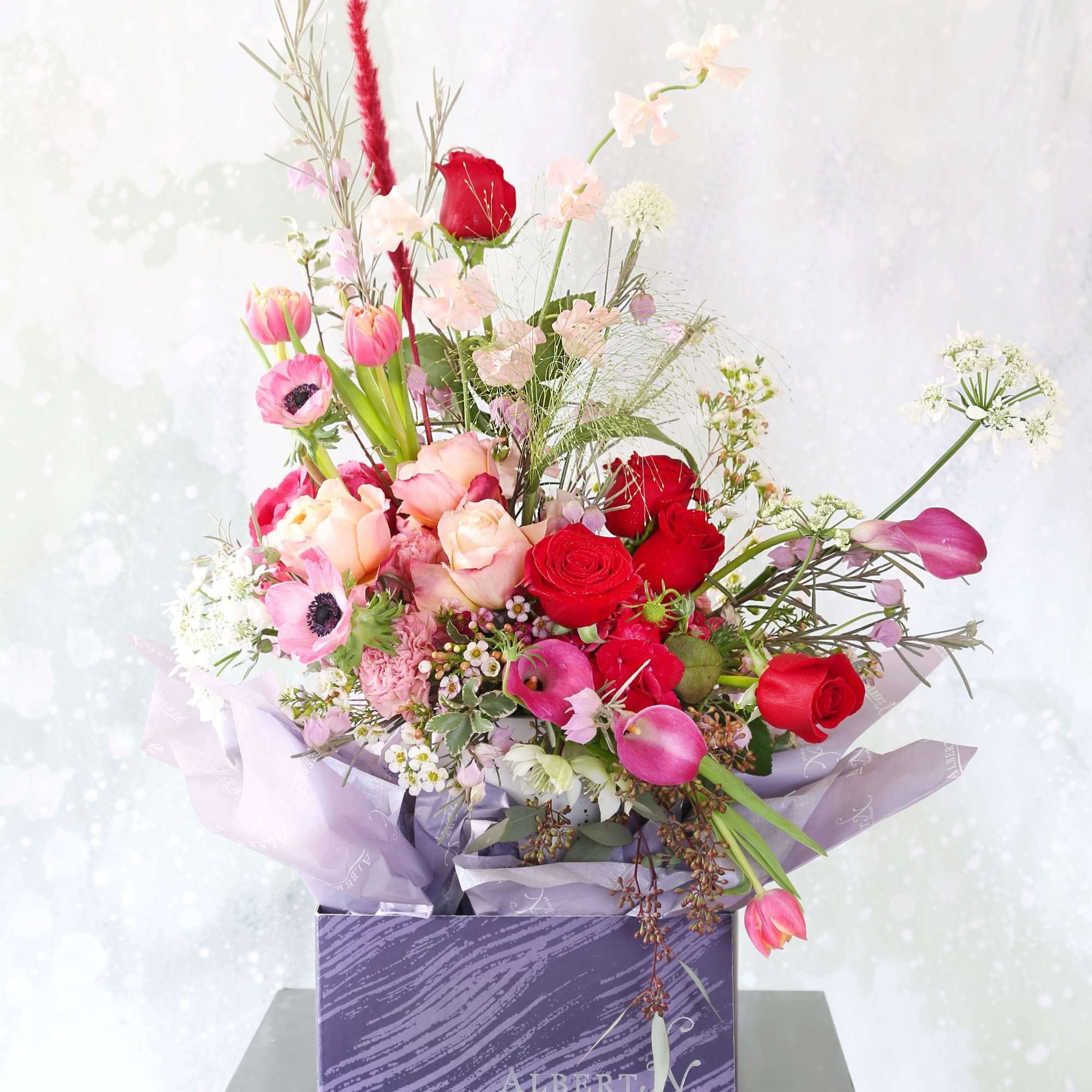 A unique stylish Ombre color arrangement creates on the special Raspberry red, photo 2 of 7