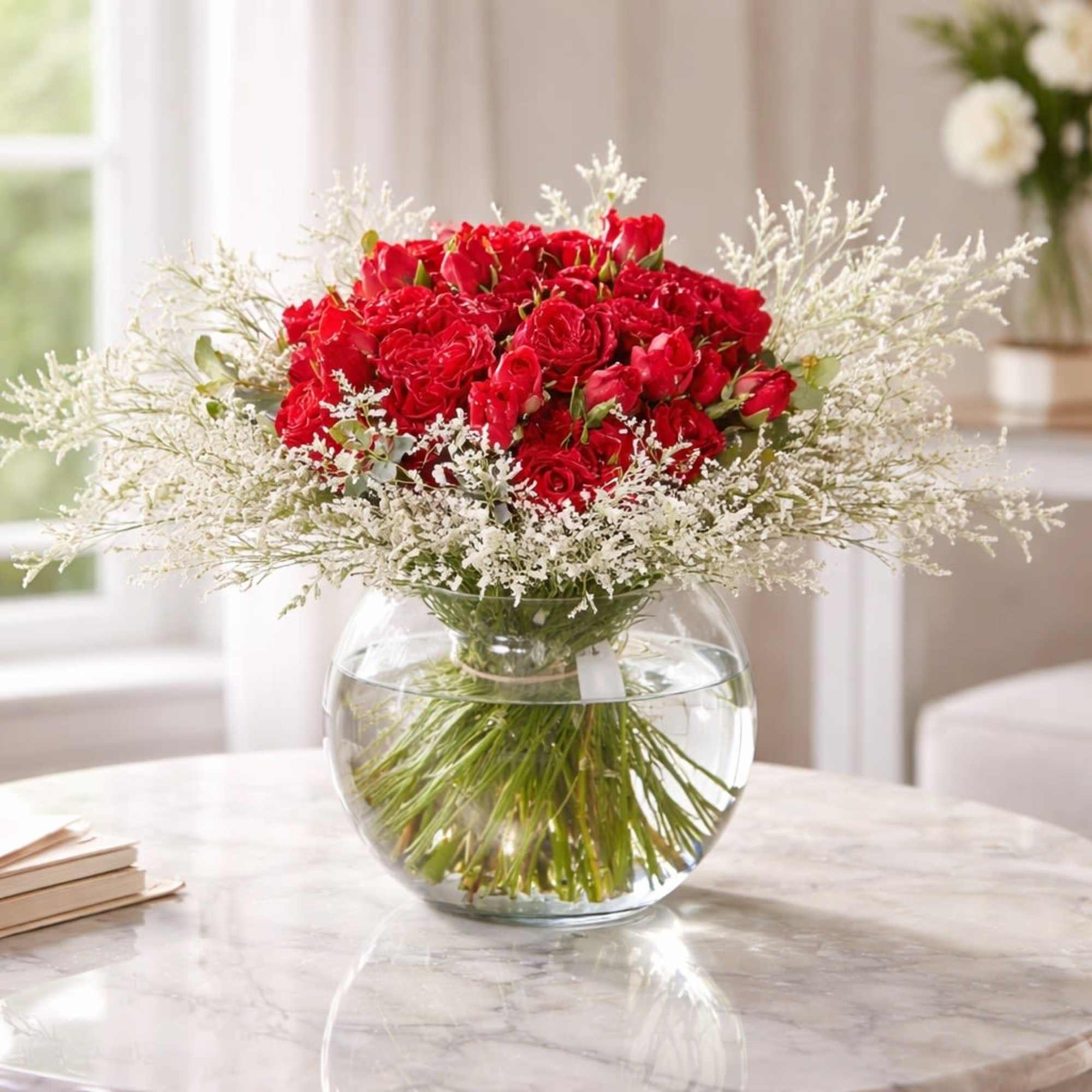 This French bouquet is the timeless, traditional, classic style for the one