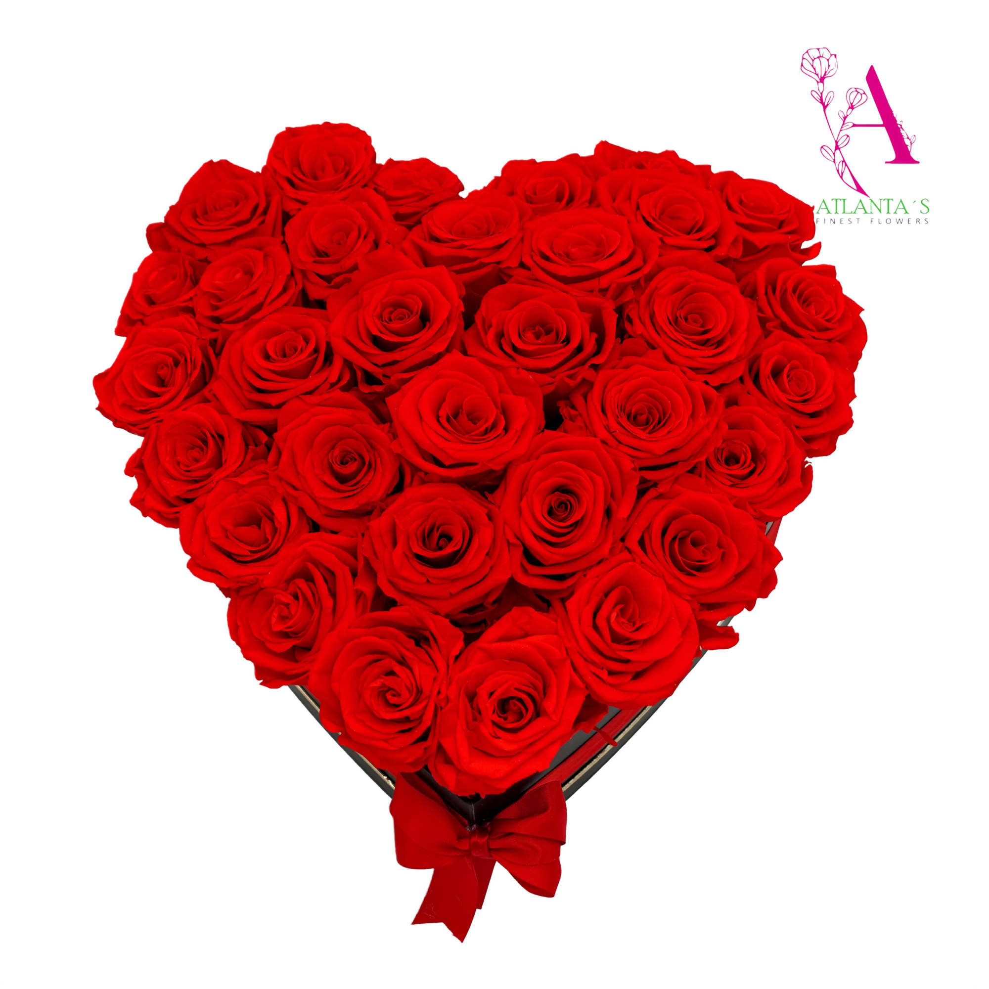 Make a lasting impression with our luxurious Preserved Rose Heart Box. Featuring, photo 2 of 2