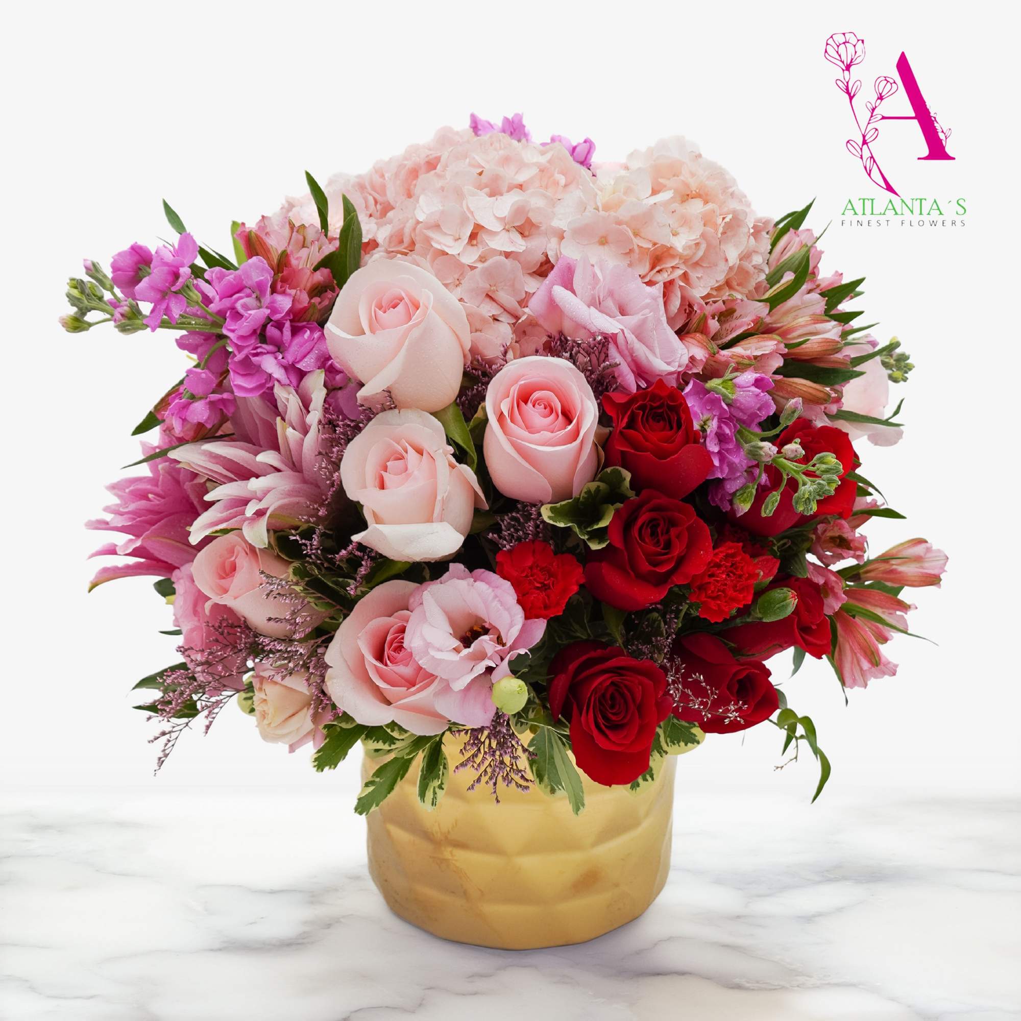 A lush, rounded centerpiece that reads as romance and celebration in equal, photo 2 of 3