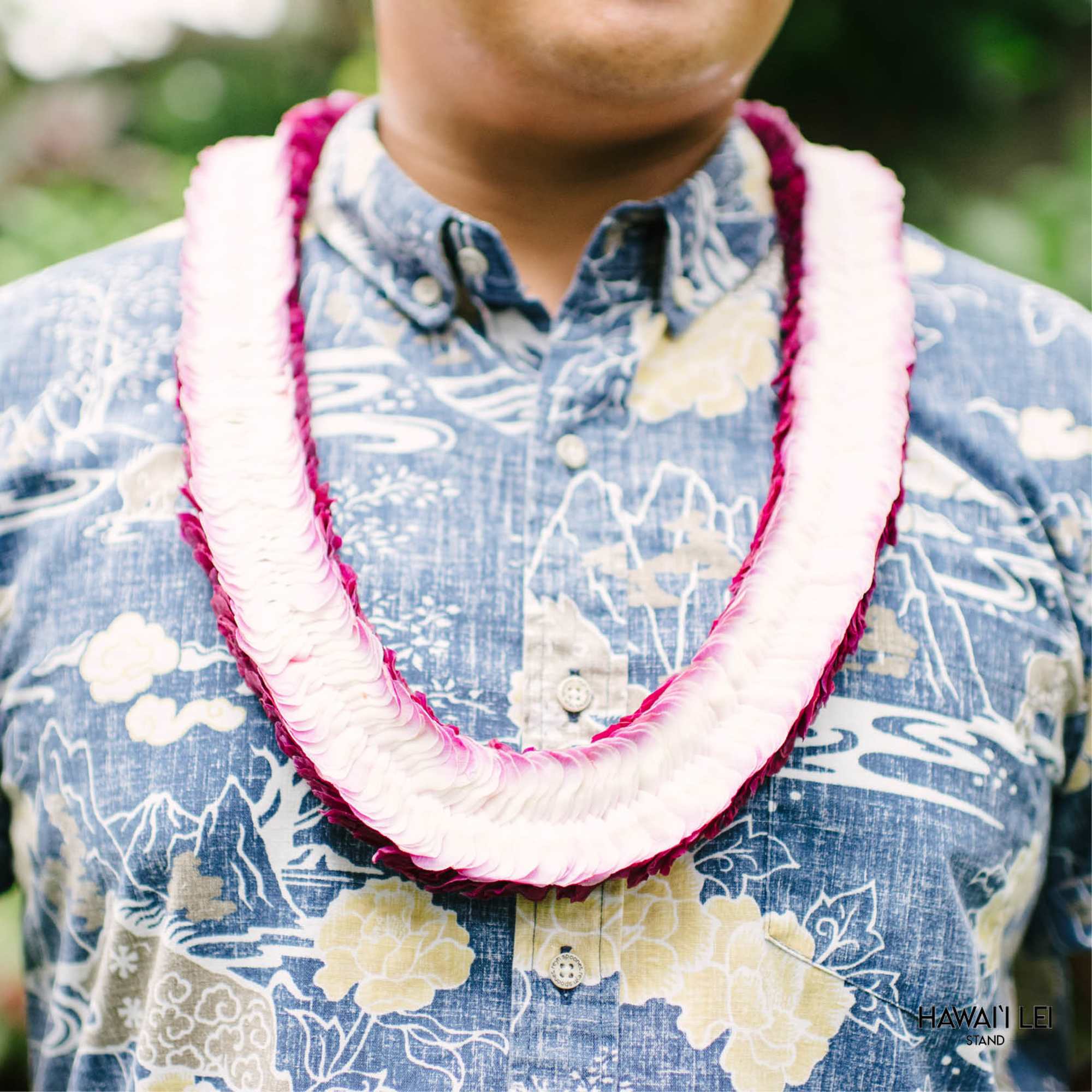 Our Christina lei is truly a sight to behold, featuring purple dendrobium, photo 5 of 6