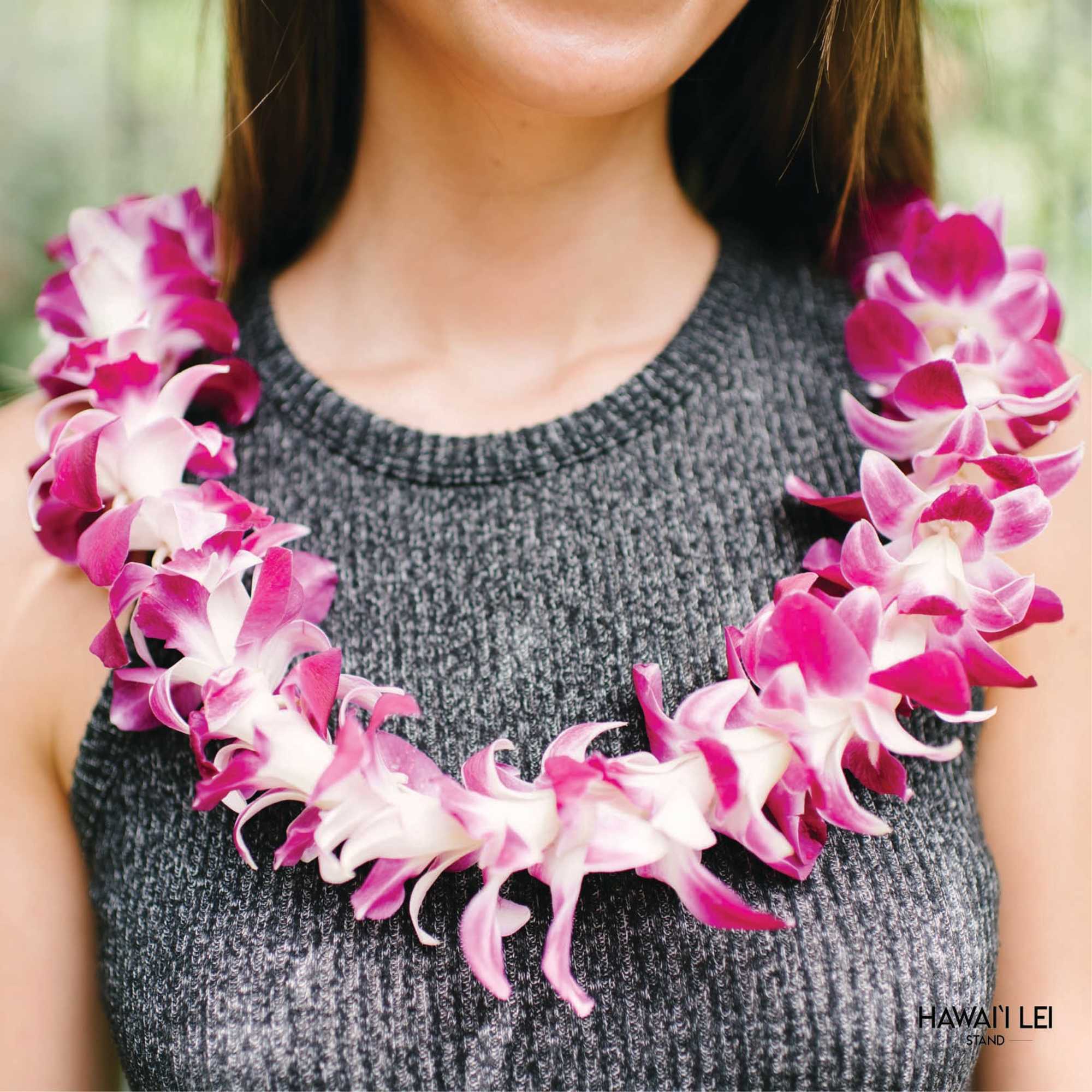 Simple, beautiful &mdash;&nbsp;simply wow &mdash;&nbsp;our single orchid lei is available in a, photo 4 of 9
