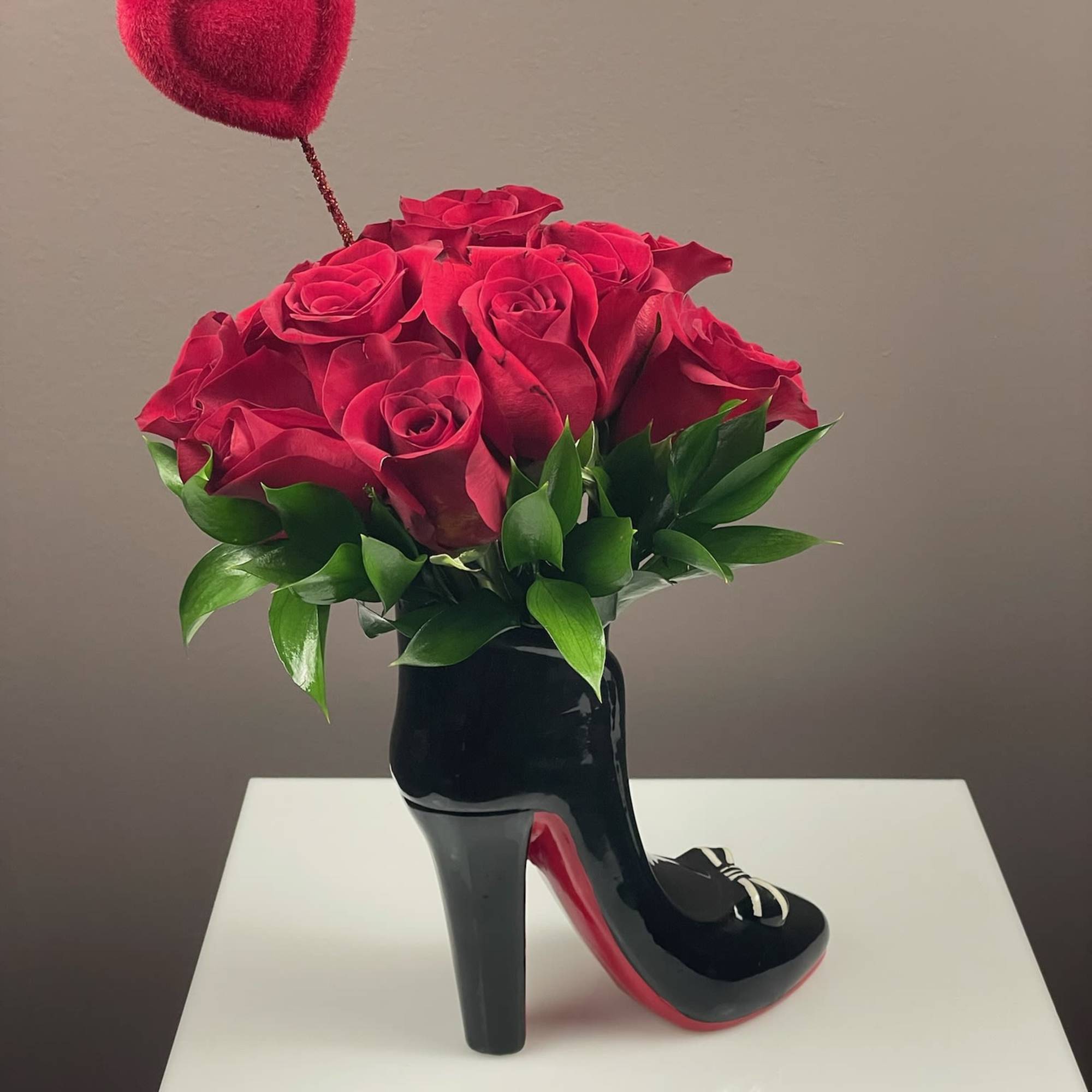 Step into style with our most requested floral arrangement! This chic, high-fashion, photo 3 of 3