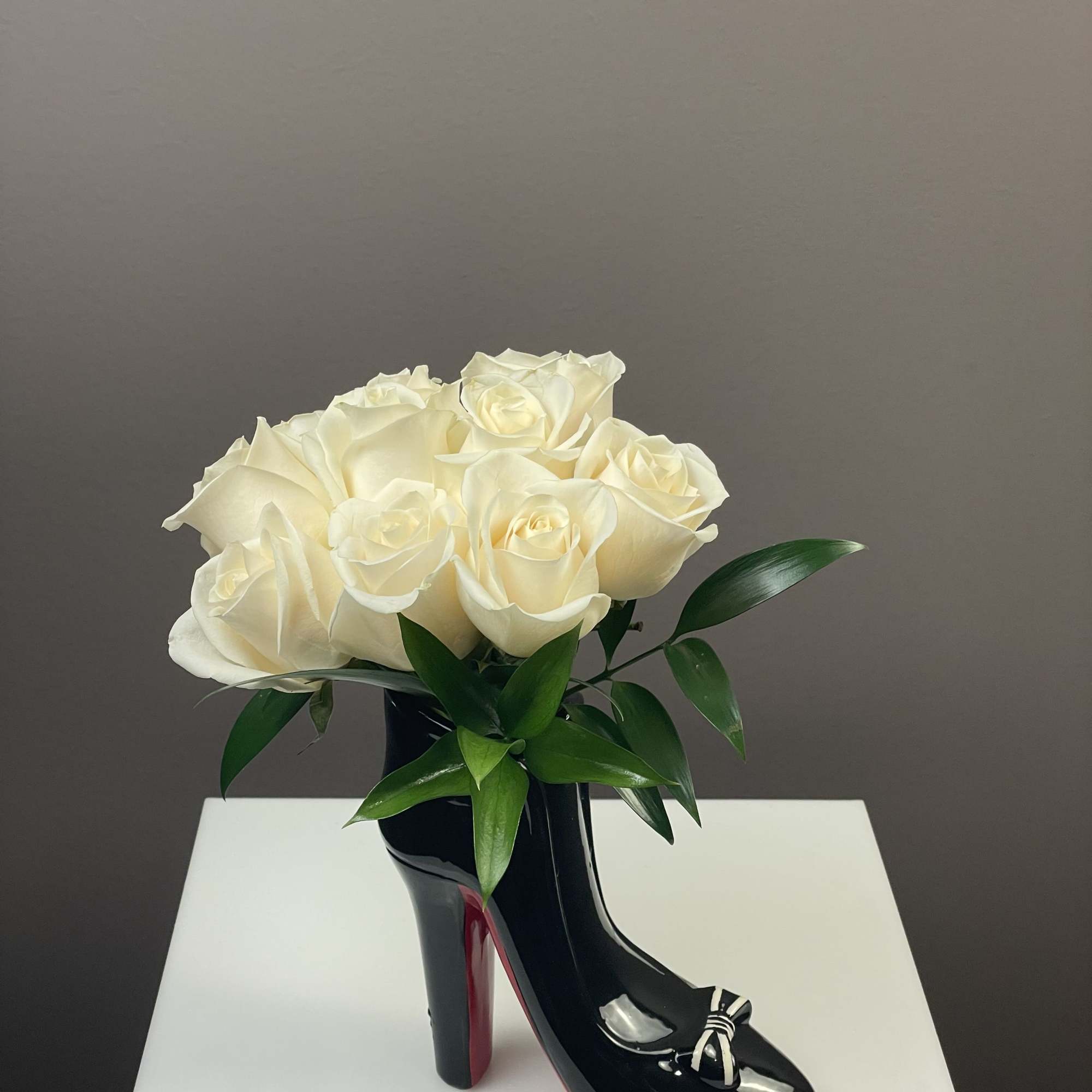 Step into style with our most requested floral arrangement! This chic, high-fashion, photo 2 of 3