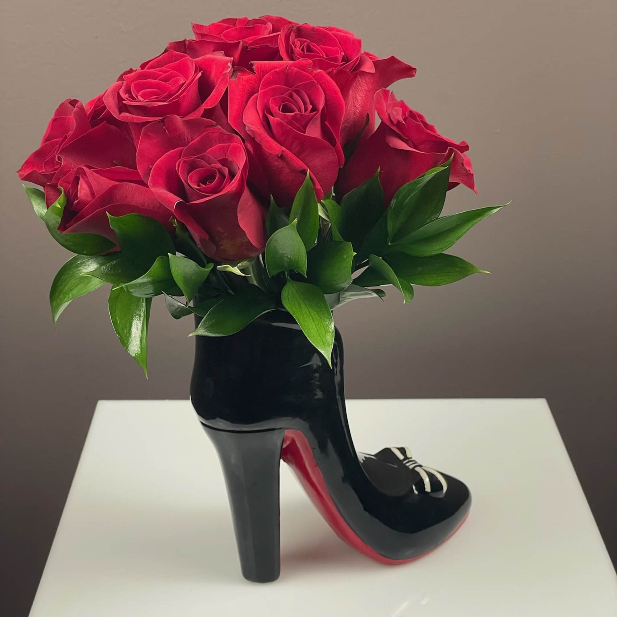 Step into style with our most requested floral arrangement! This chic, high-fashion, photo 3 of 3