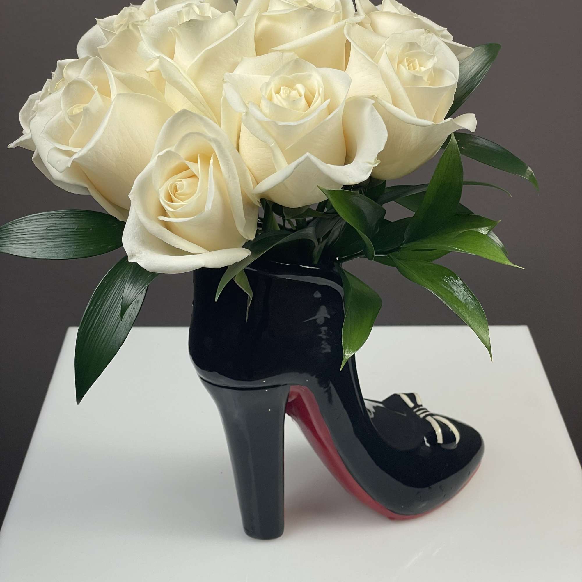 Step into style with our most requested floral arrangement! This chic, high-fashion, photo 3 of 3