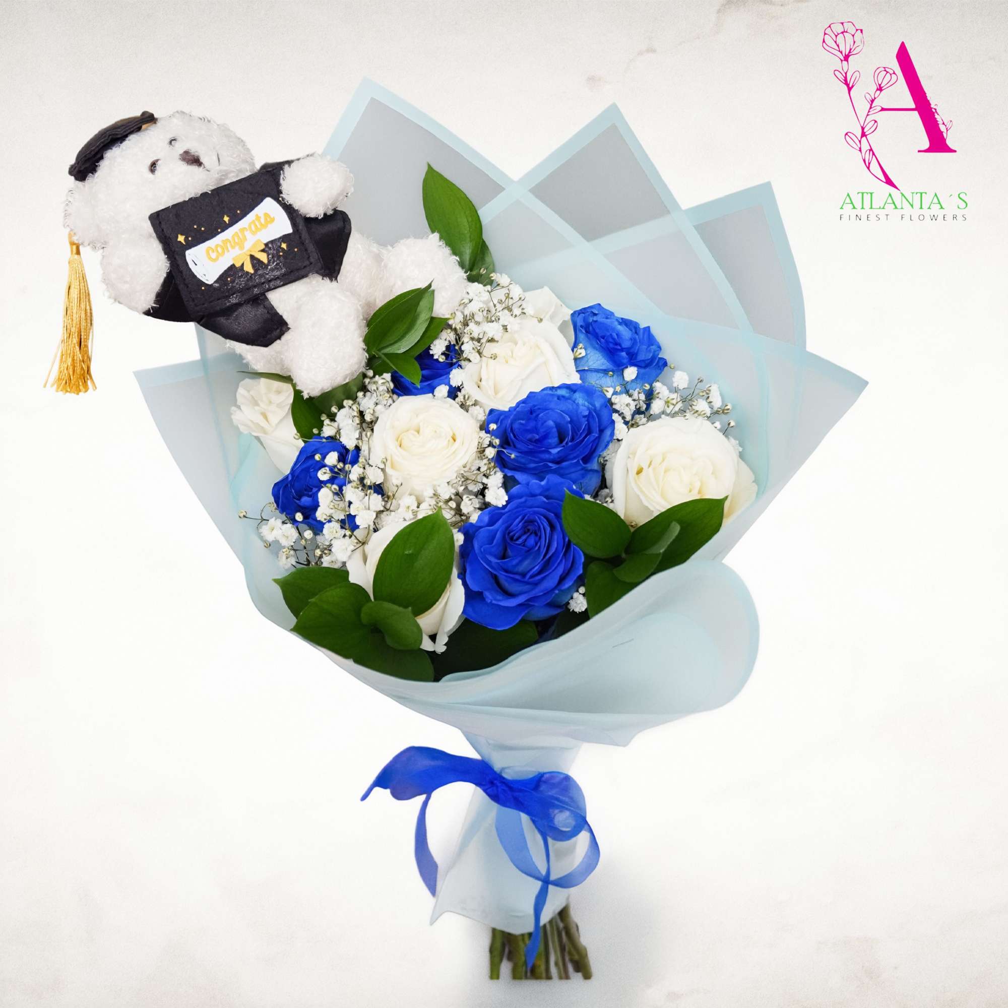 Celebrate their big achievement with our beautiful "Grads Dozen Rose Bouquet" ., photo 2 of 2