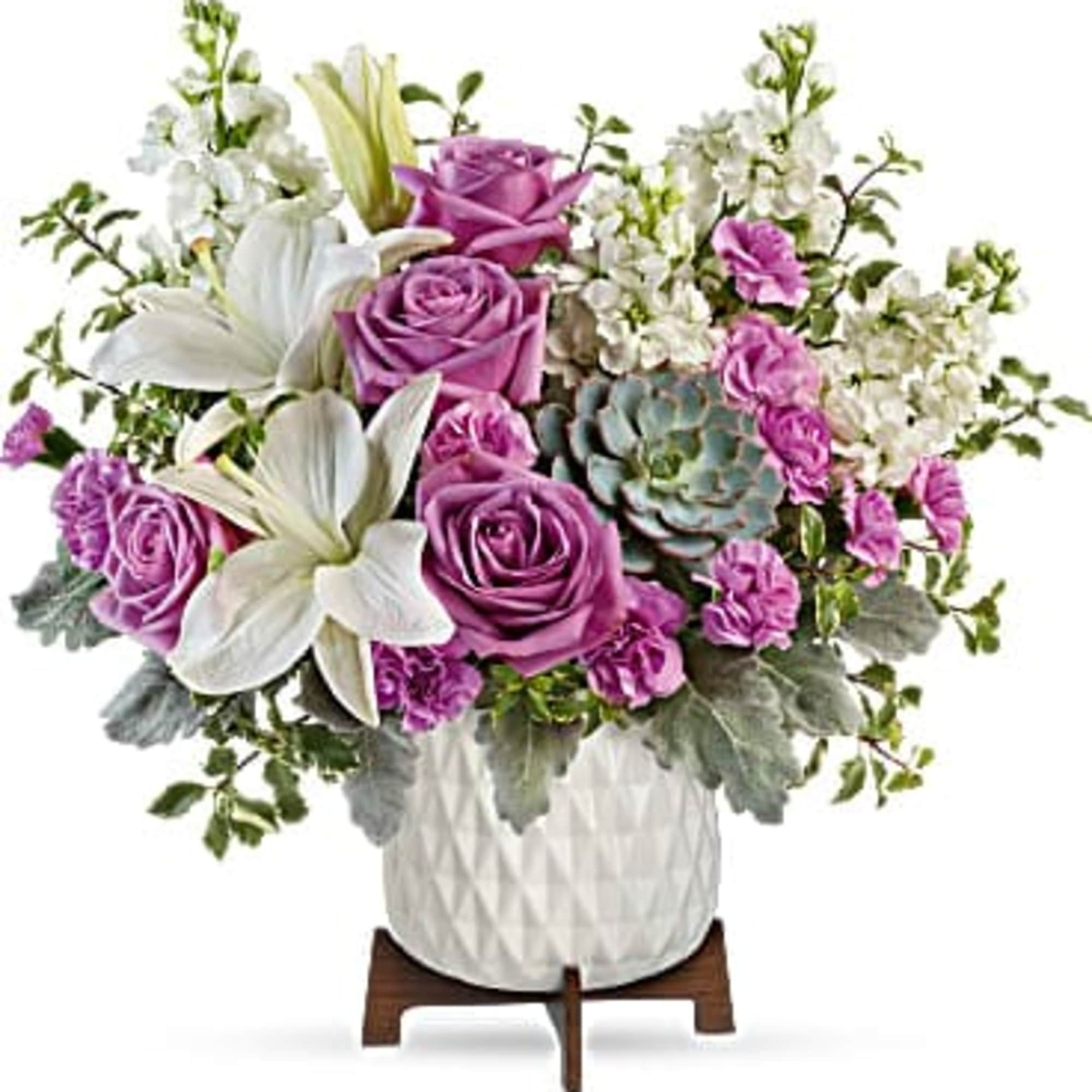 Straight out of a mid-century design magazine, this chic planter is the