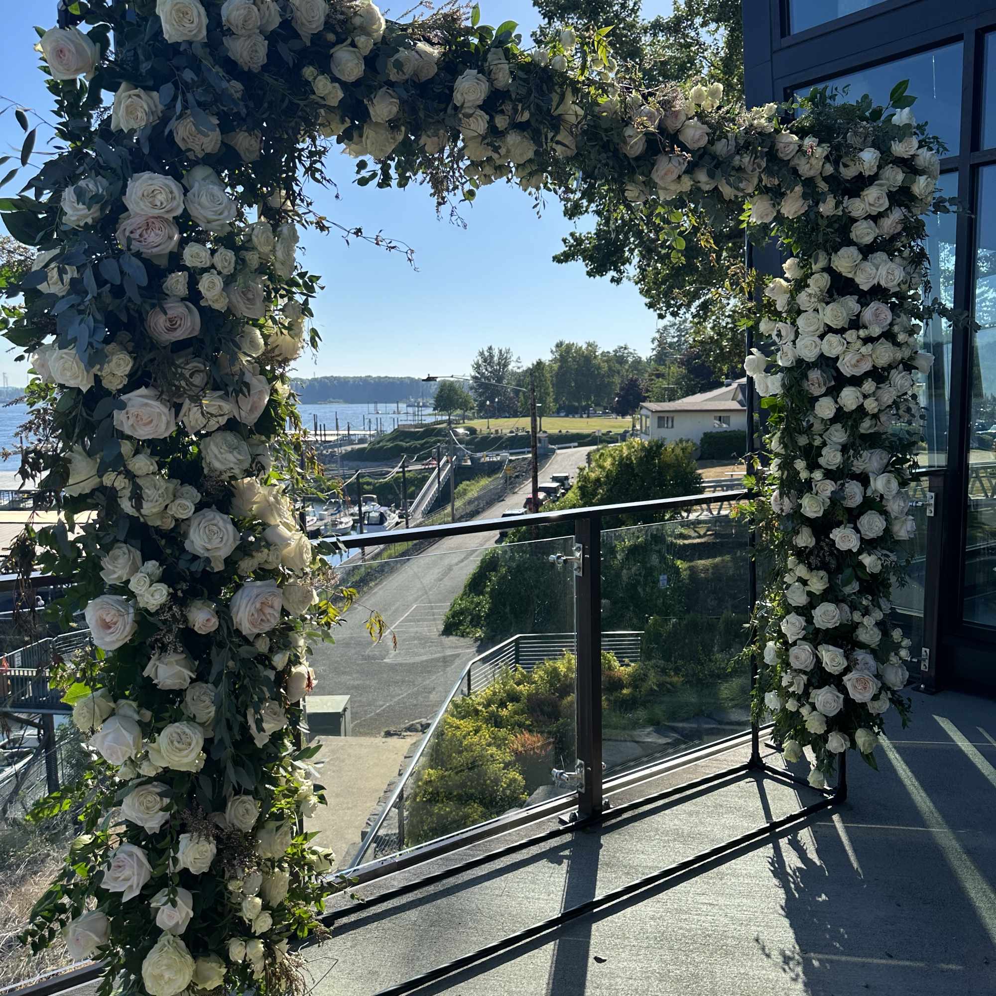 A breathtaking 10 by 8 ft ,floral arch with lush premium blooms, photo 3 of 9
