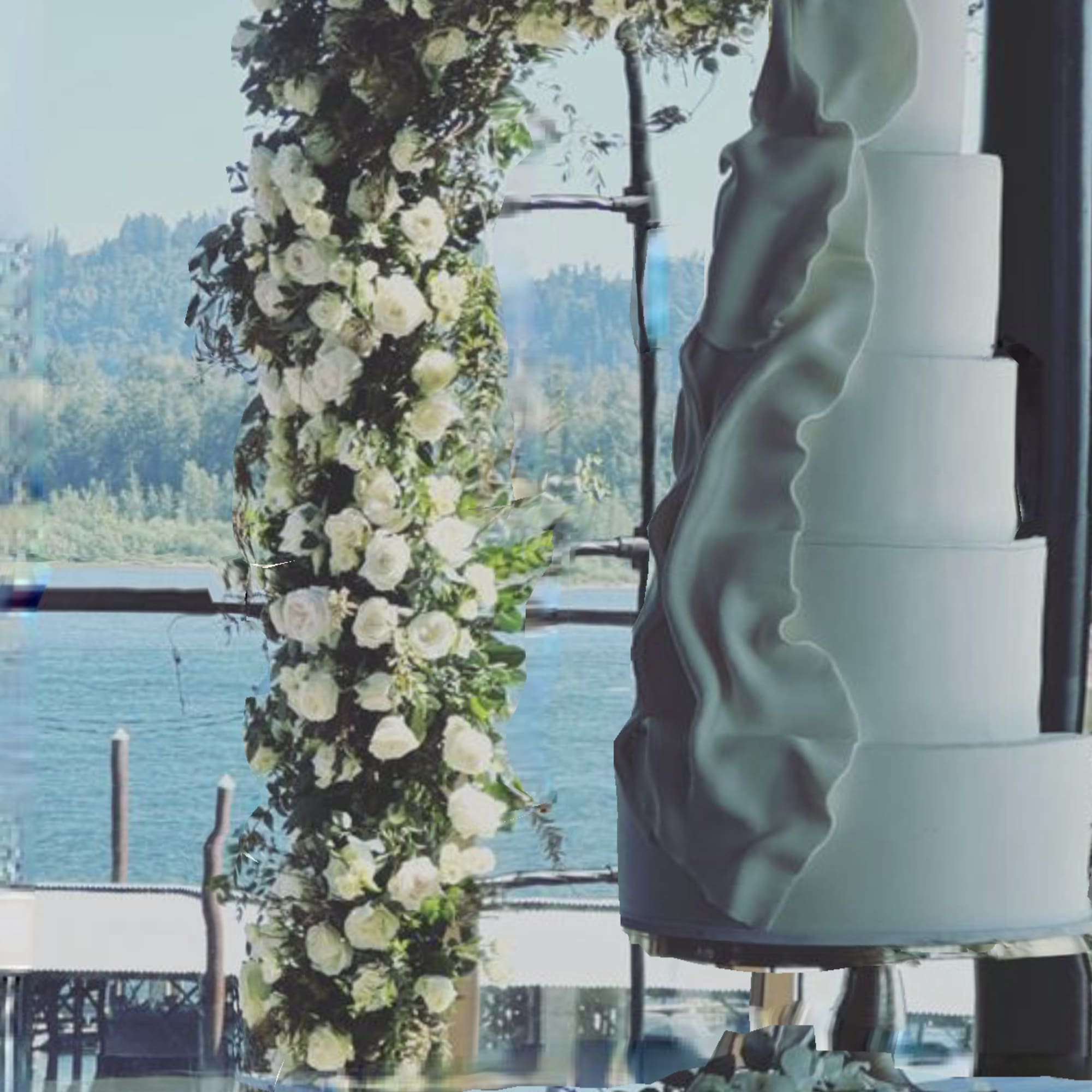 A breathtaking 10 by 8 ft ,floral arch with lush premium blooms, photo 6 of 9