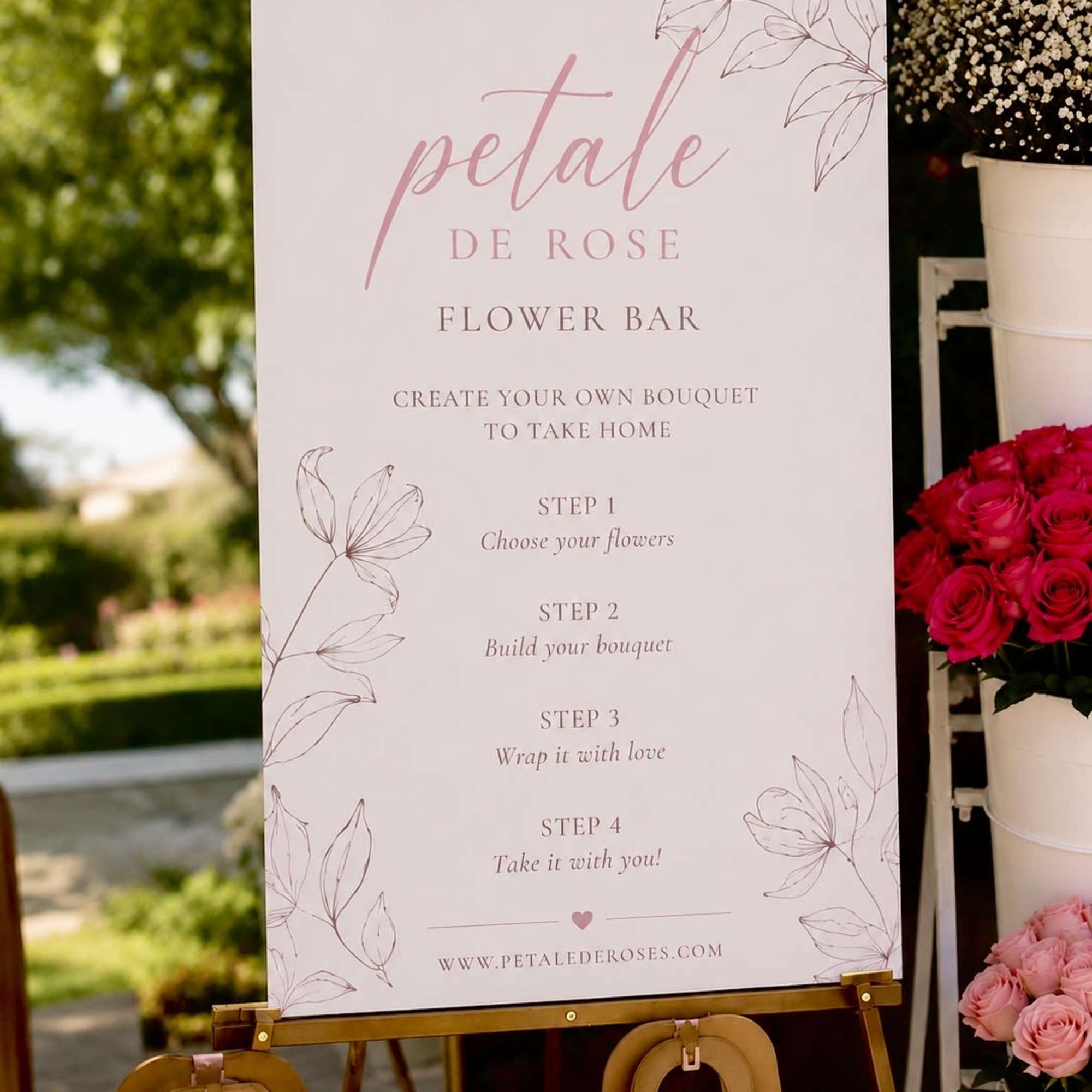 P&eacute;tale de Rose Flower Bar 

An interactive floral experience where your guests, photo 2 of 4