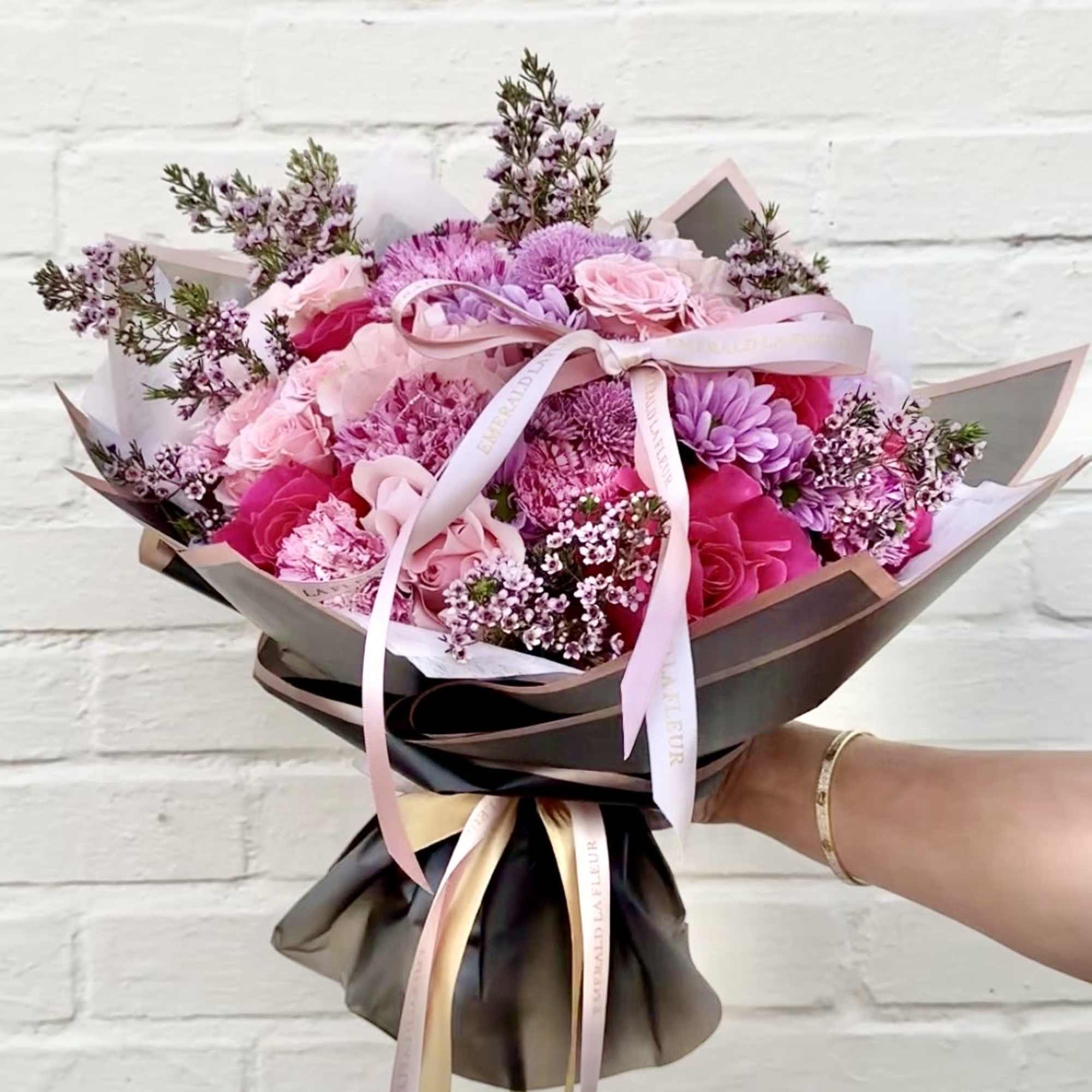A refined hand wrapped bouquet designed to make every moment feel special., photo 2 of 2