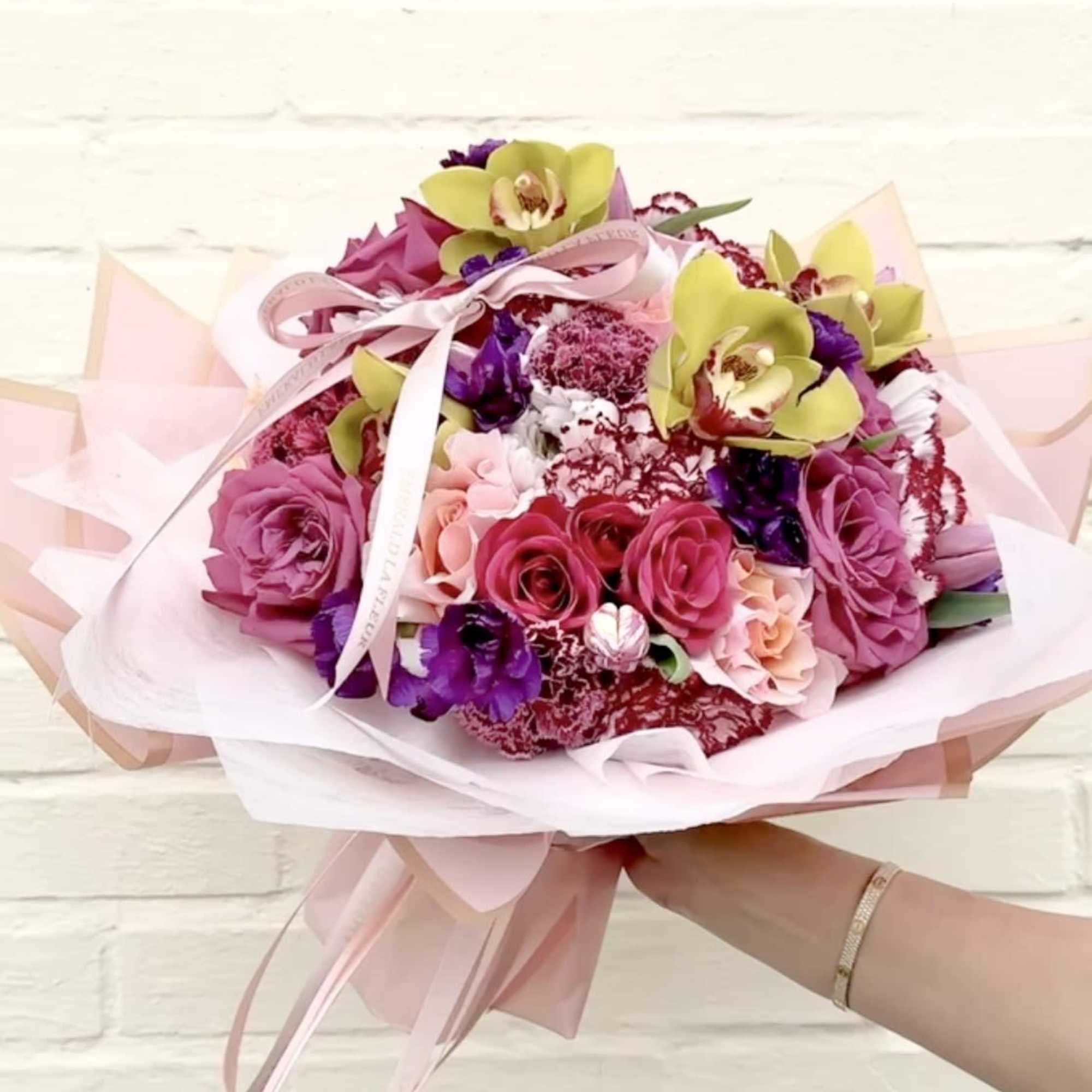A refined hand wrapped bouquet designed to make every moment feel special., photo 2 of 2