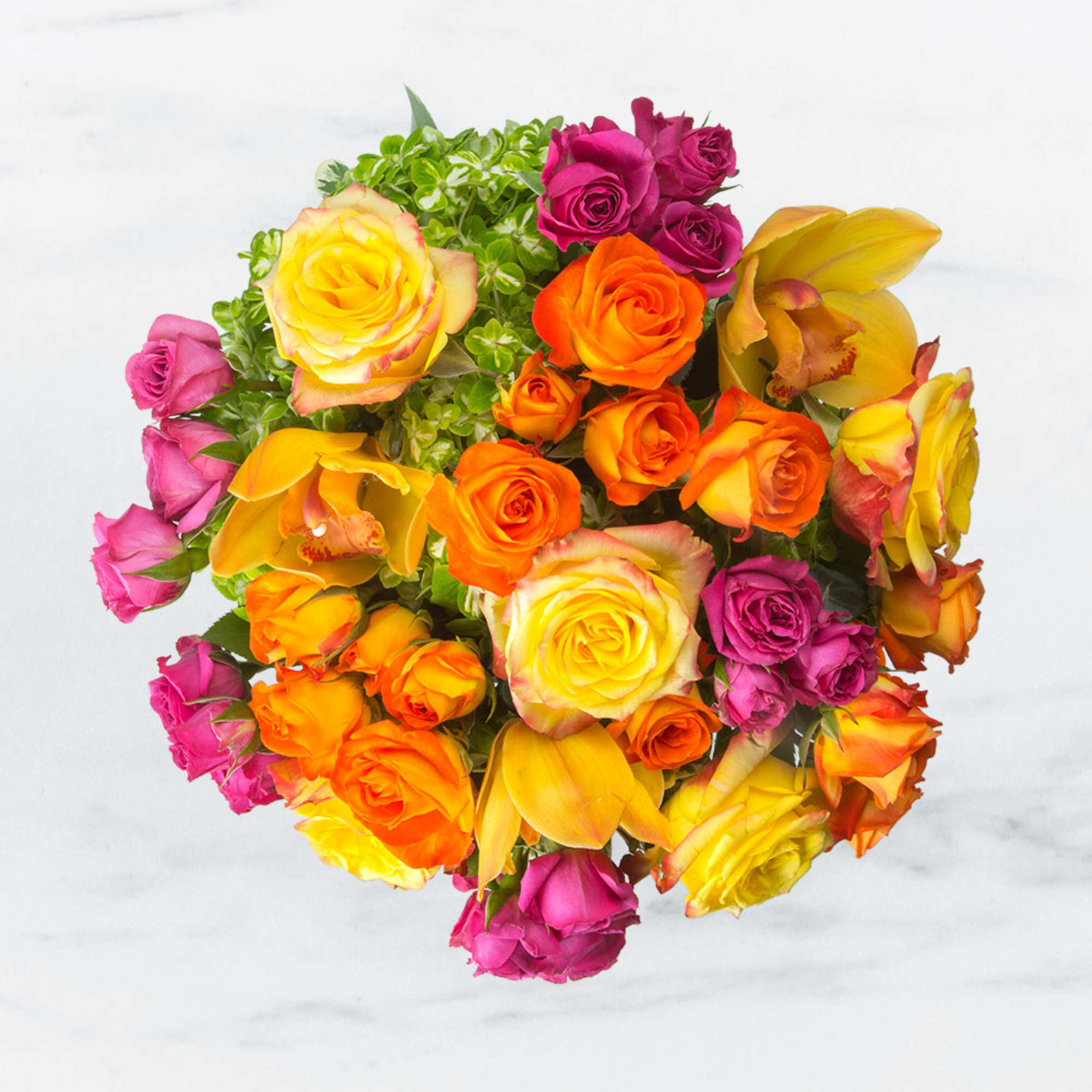 This cylindrical vase of flowers is kind of like a time capsule, photo 2 of 2