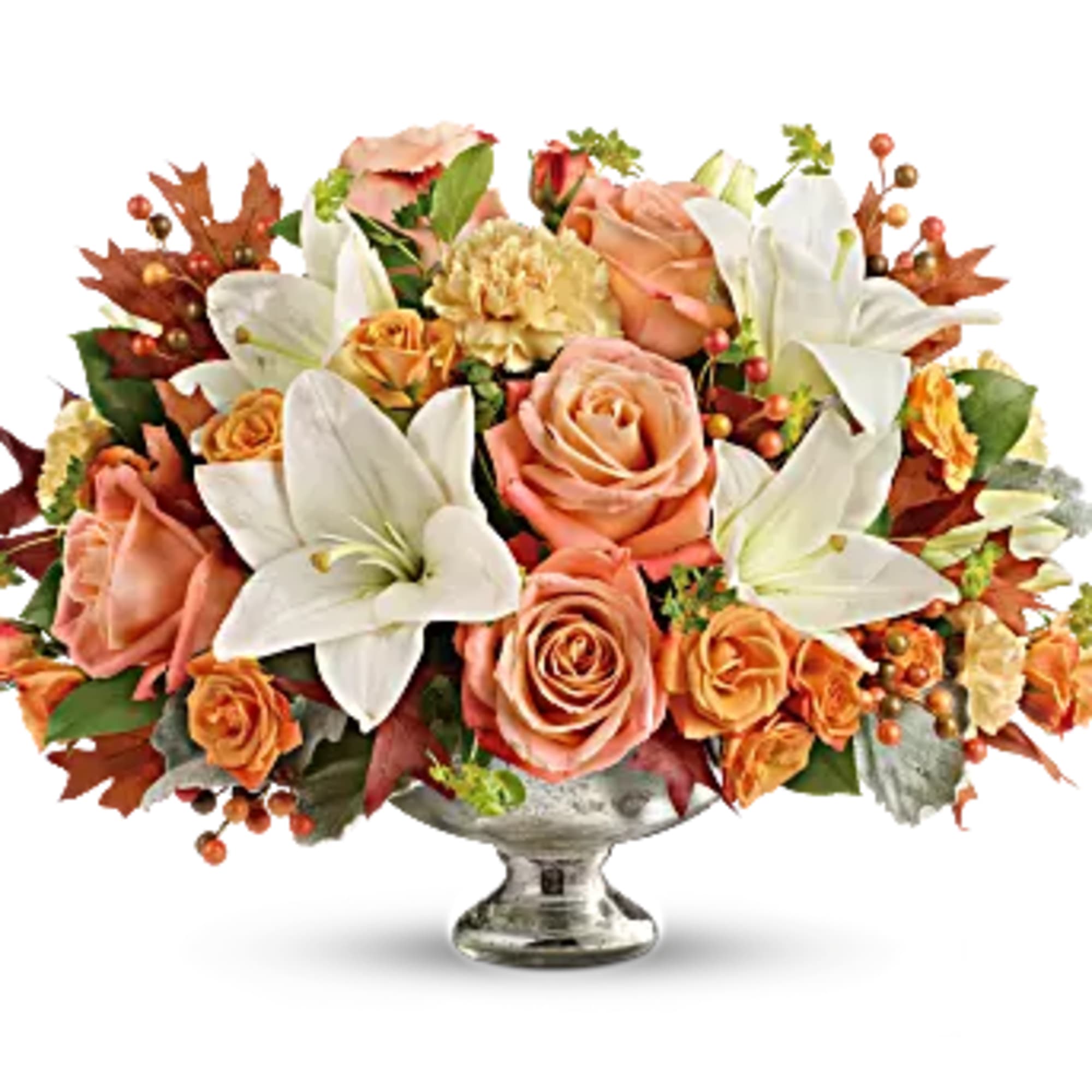 Autumn shimmer! Dress their fall table with this gorgeous, seasonal work of, photo 2 of 3