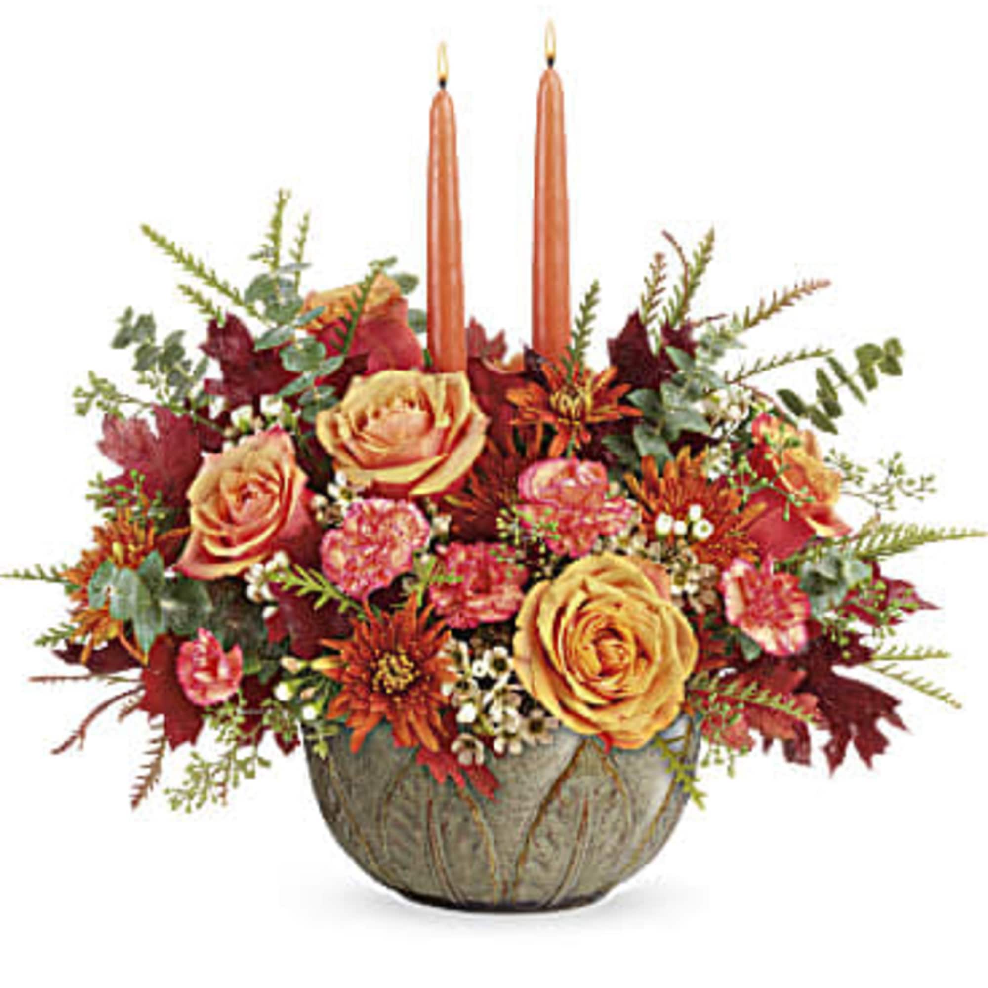 Warm their hearts and brighten their table with this lush fall rose, photo 2 of 3