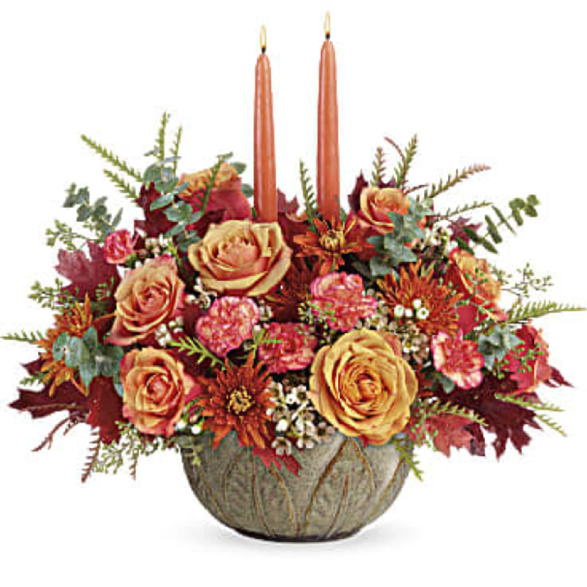 Warm their hearts and brighten their table with this lush fall rose, photo 3 of 3