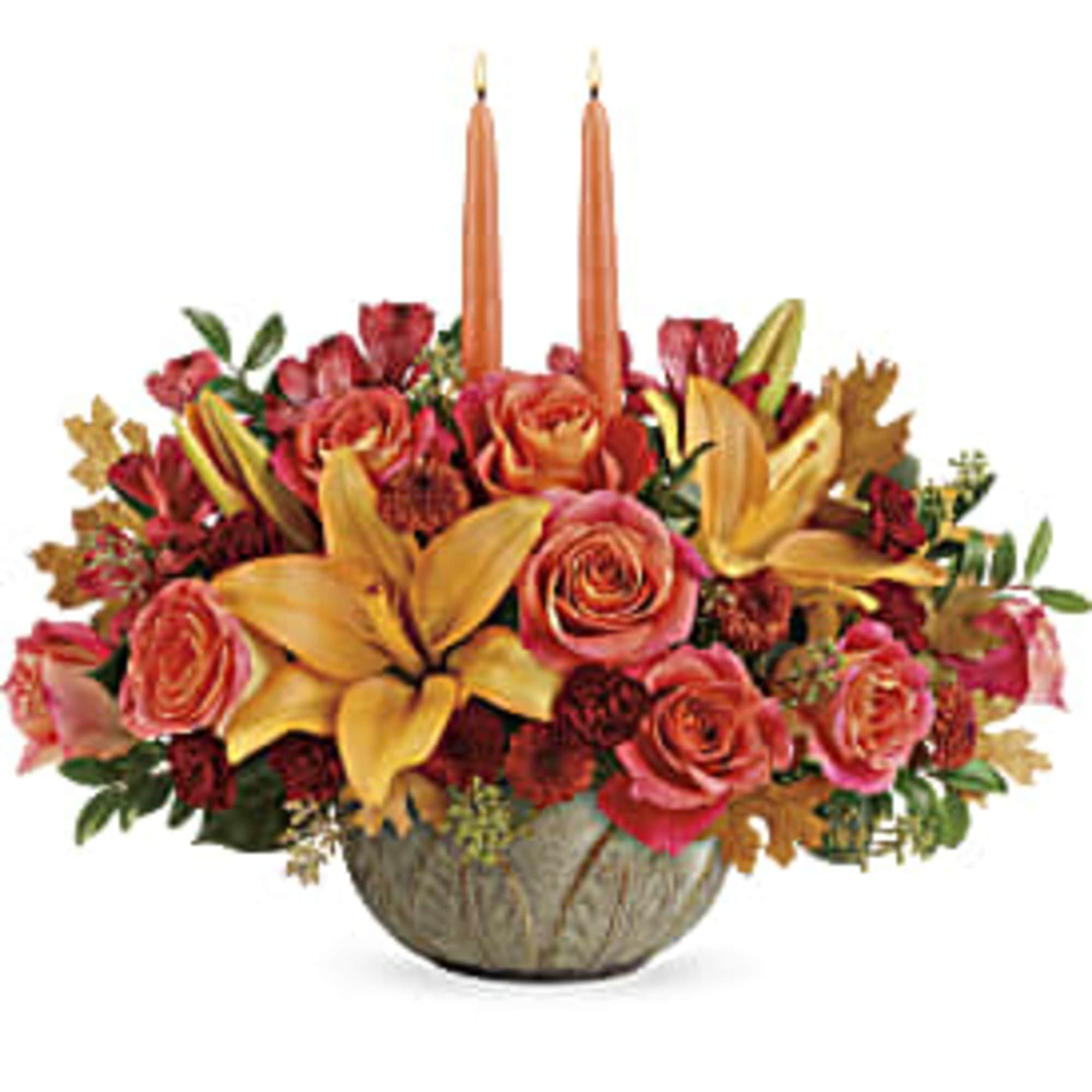 Make the season glow with this bright and bountiful fall bouquet of, photo 3 of 3