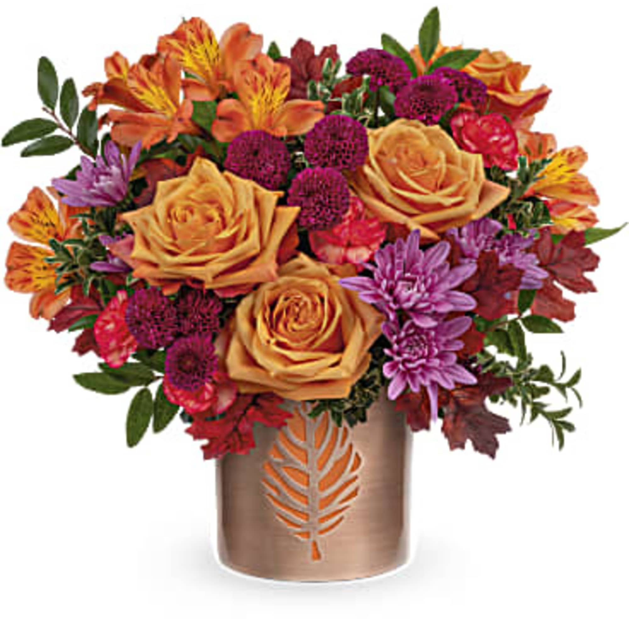 Autumn comes to life in Teleflora's Autumn Abloom Bouquet that is artfully
