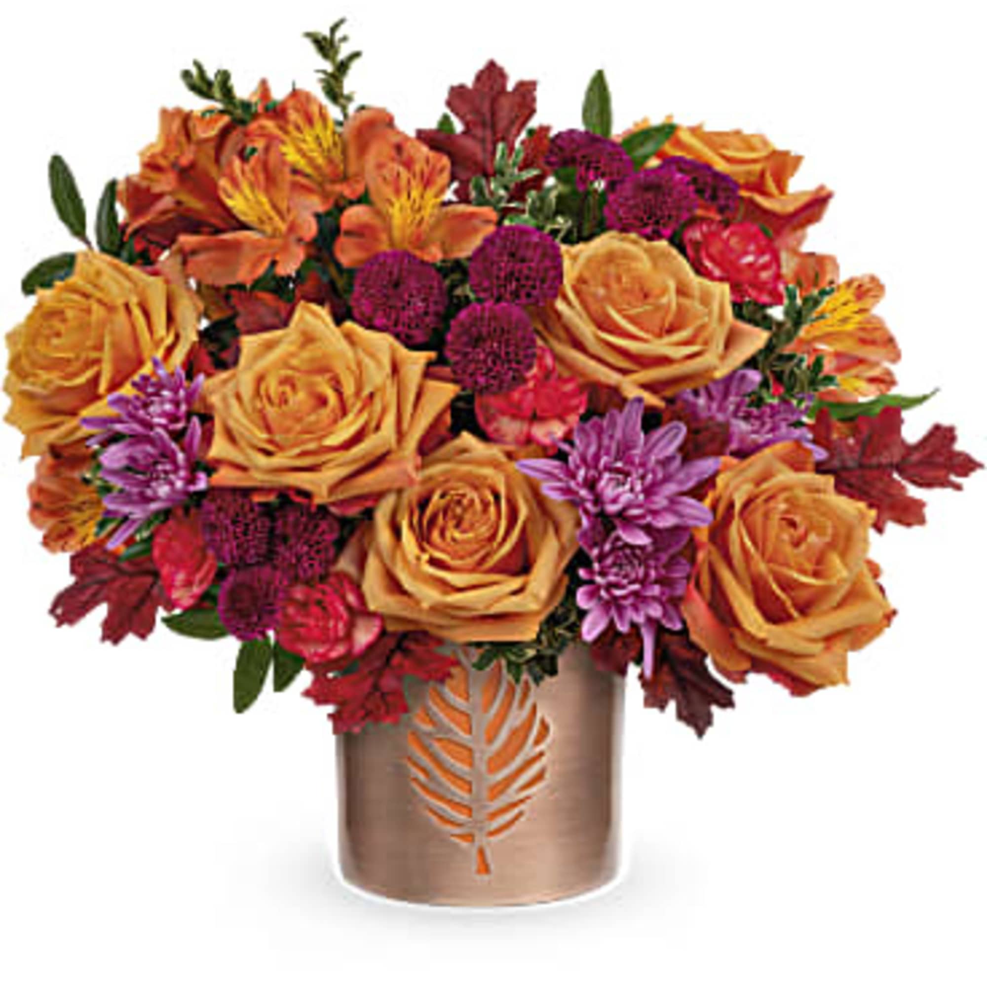 Autumn comes to life in Teleflora's Autumn Abloom Bouquet that is artfully