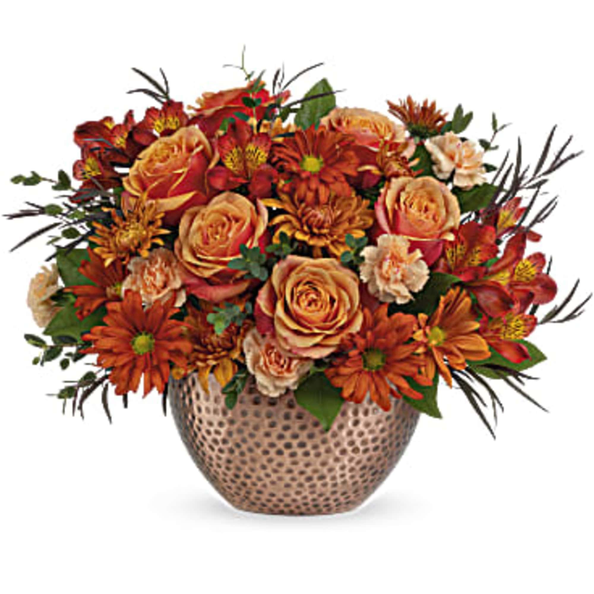 Capture the beauty of fall with the warm autumn hues of this