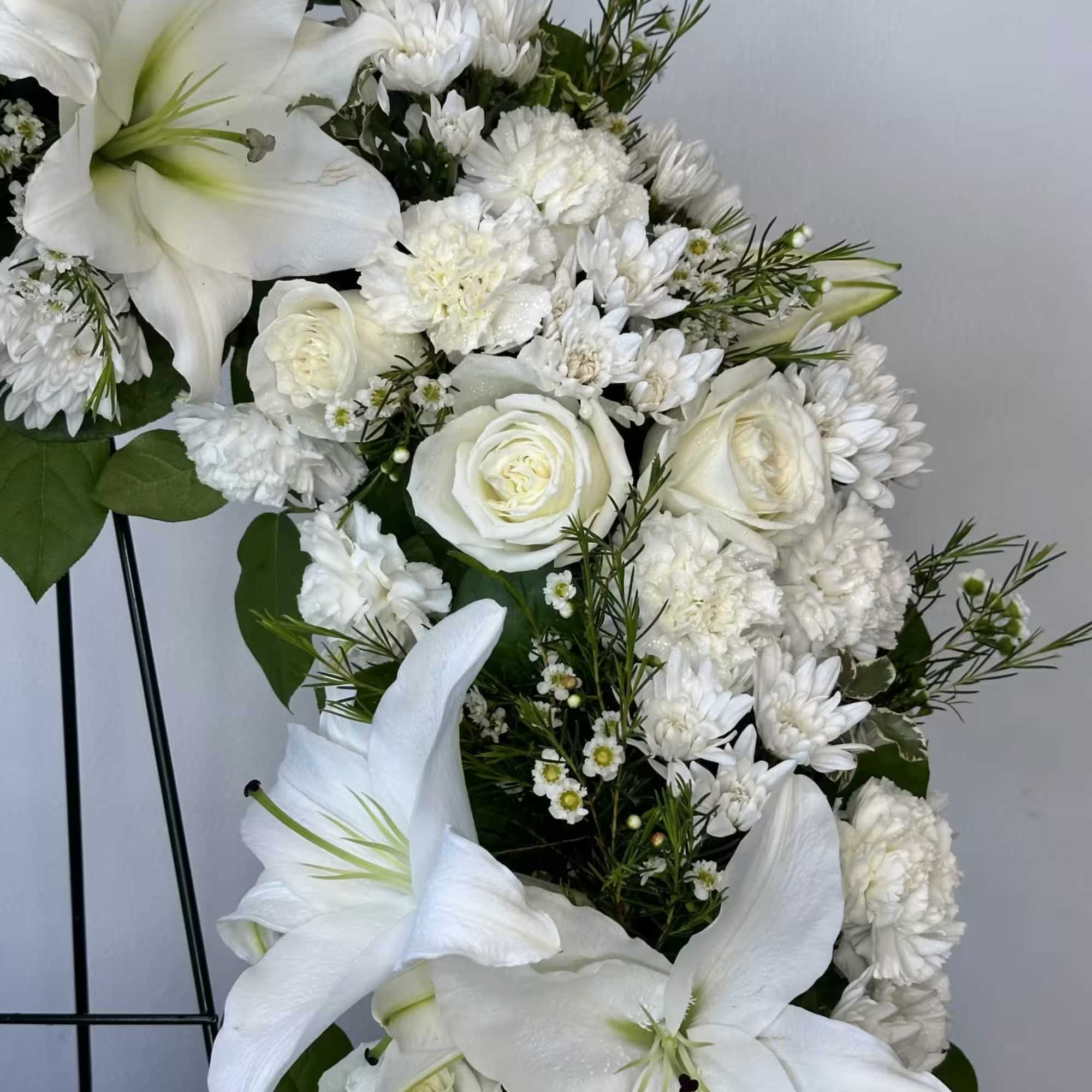 A gentle embrace for tender hearts, the Serenity Wreath from Irvine Village, photo 3 of 3