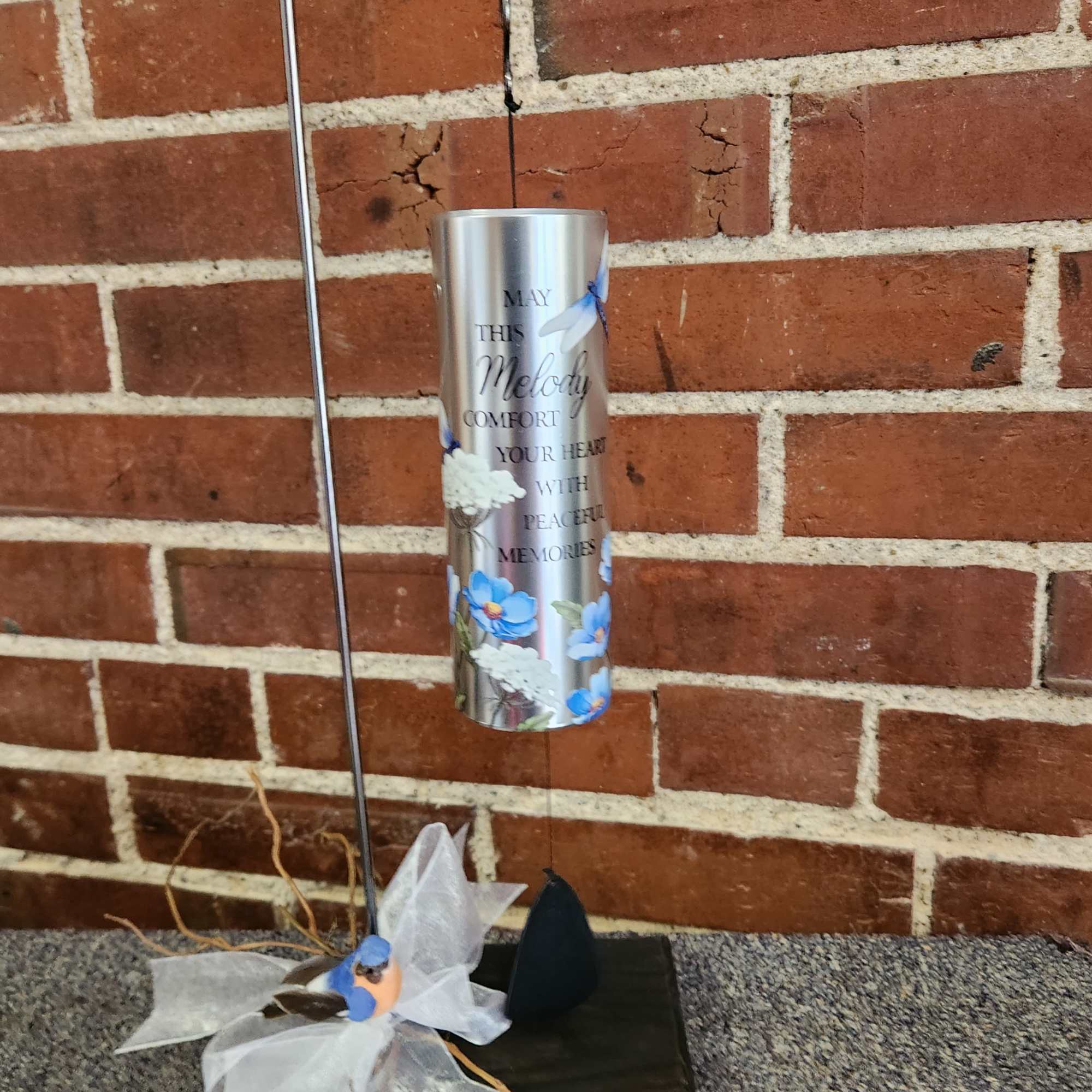 12.5" x 2" Mini Cylinder Sonnet chime with stand offers the perfect, photo 2 of 2