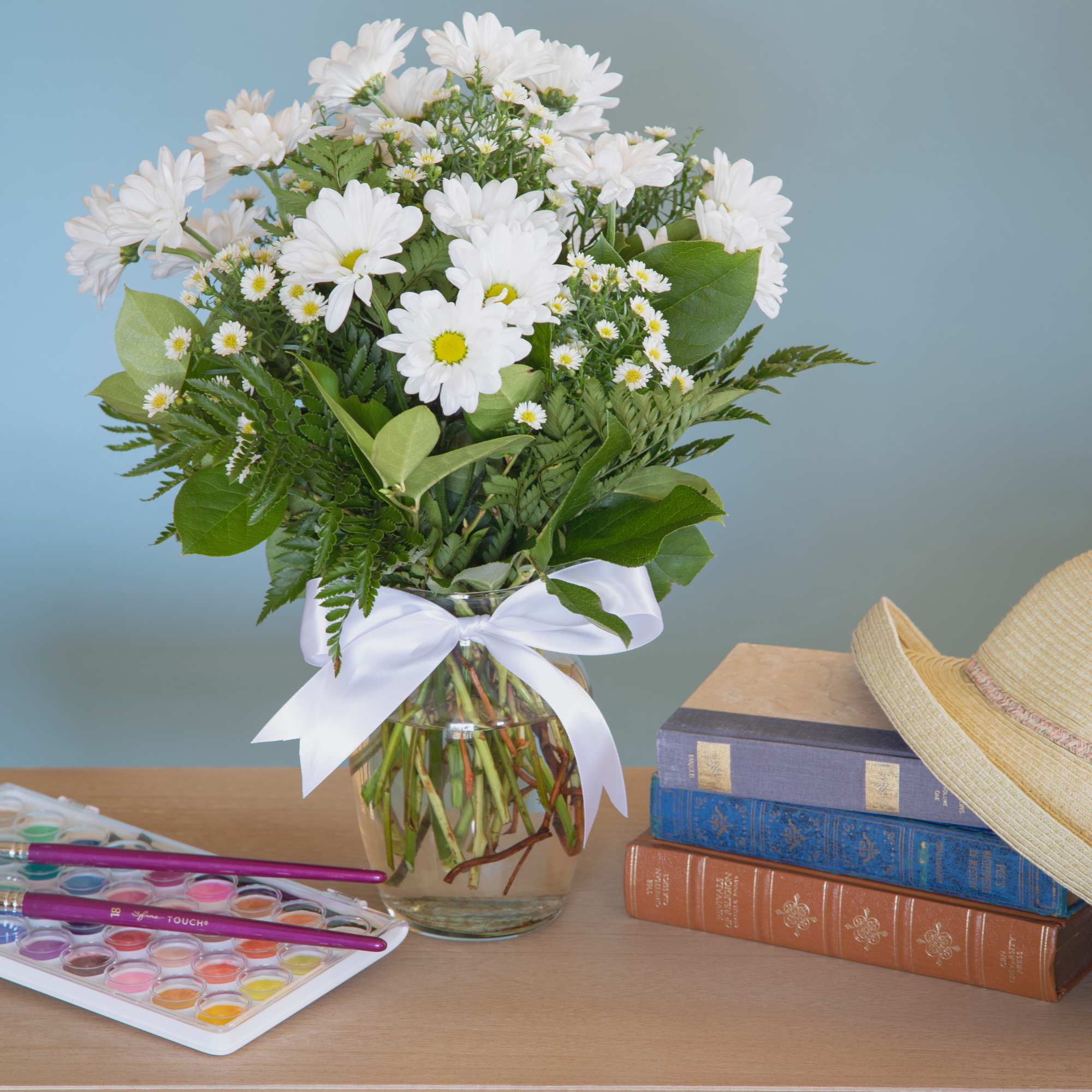 These sunny daisies are a great way to brighten someone's day!