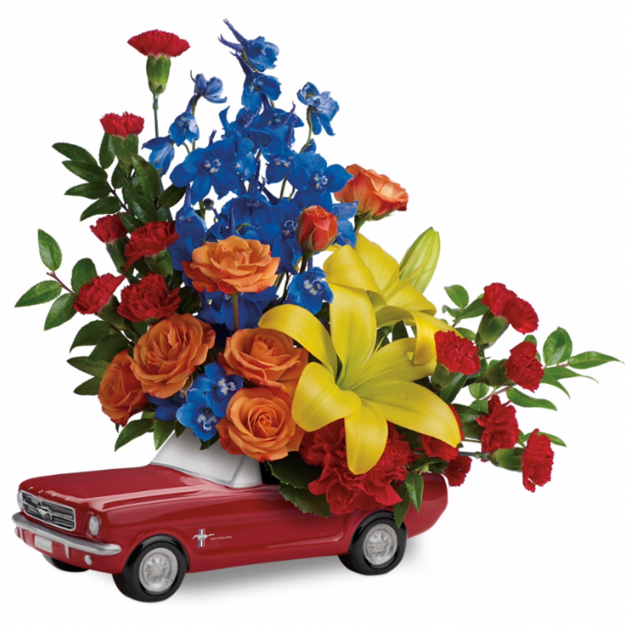 Look what just cruised into town! It's his dream car, bursting with