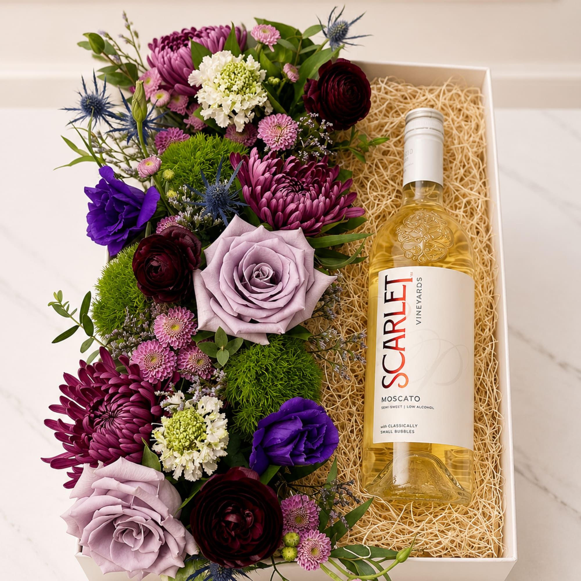 Celebrate life's special moments with our Lavender Luxe Moscato Gift Box, a, photo 2 of 2