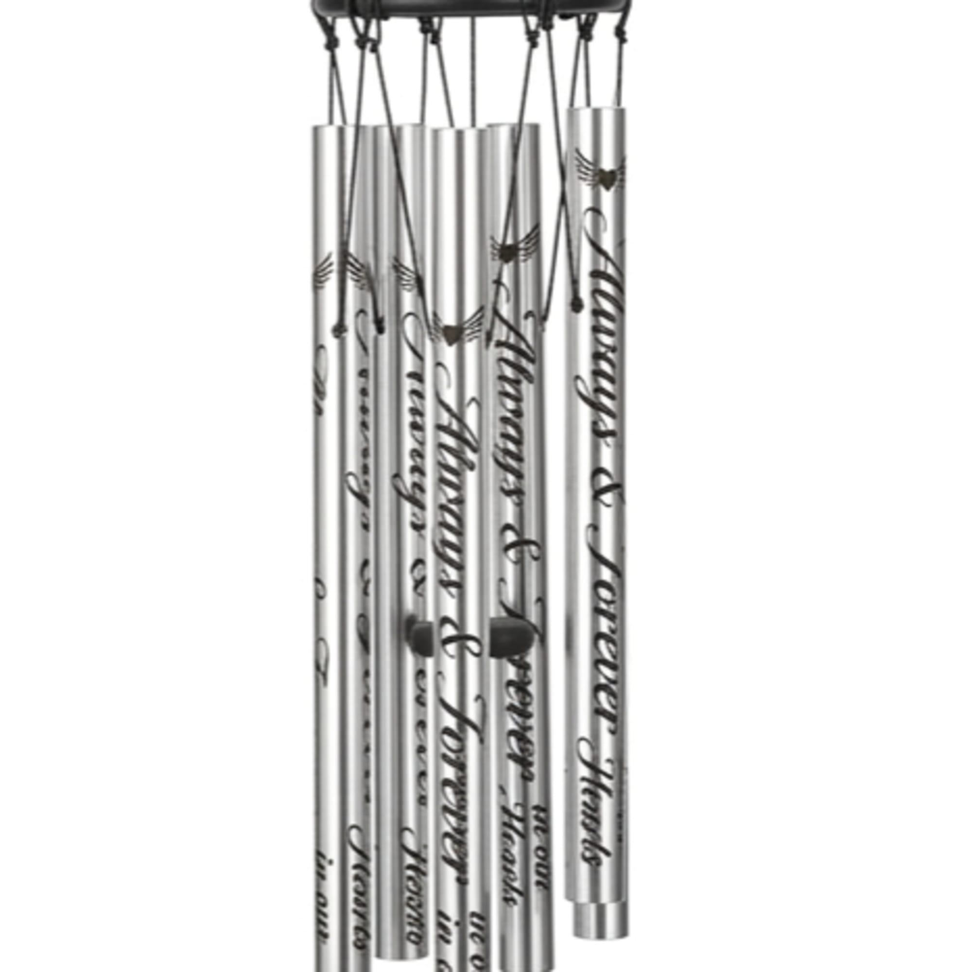 A simple, reflective memorial wind chime designed to comfort and honor -