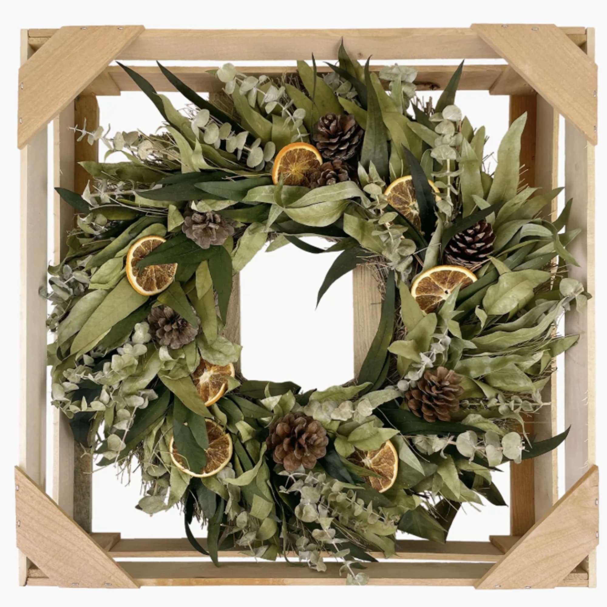 A festive wreath that can both transition in and out of the, photo 4 of 4