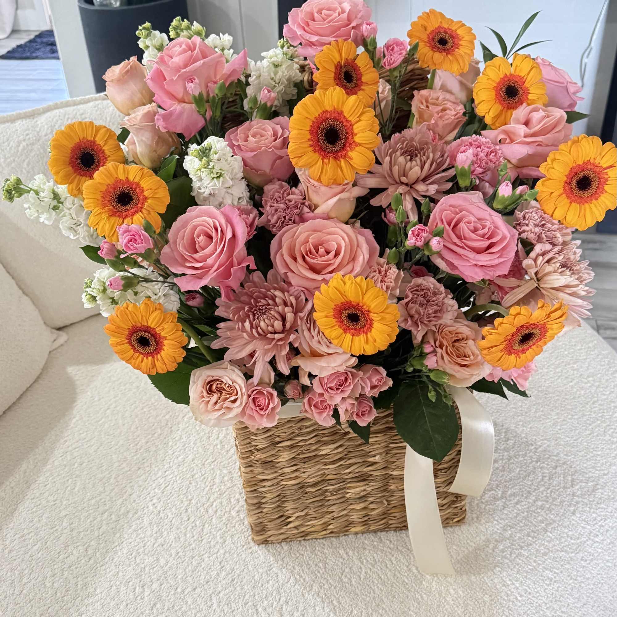 Bright, joyful, and full of life &mdash; our Sunset Garden Basket is