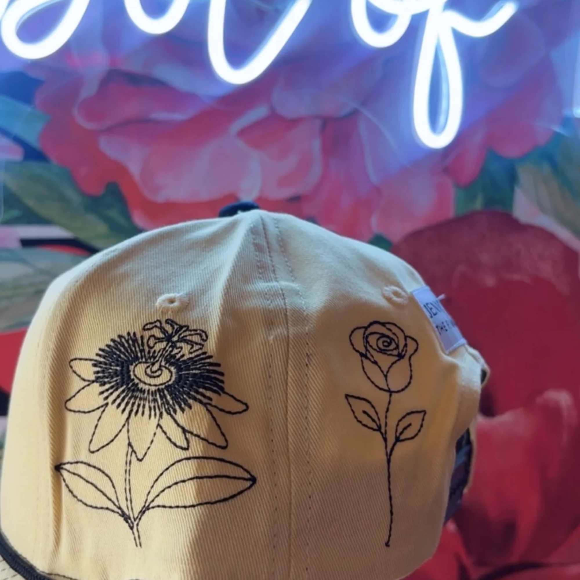 Introducing the most intentional flower hat ever created &mdash; designed by Jenny