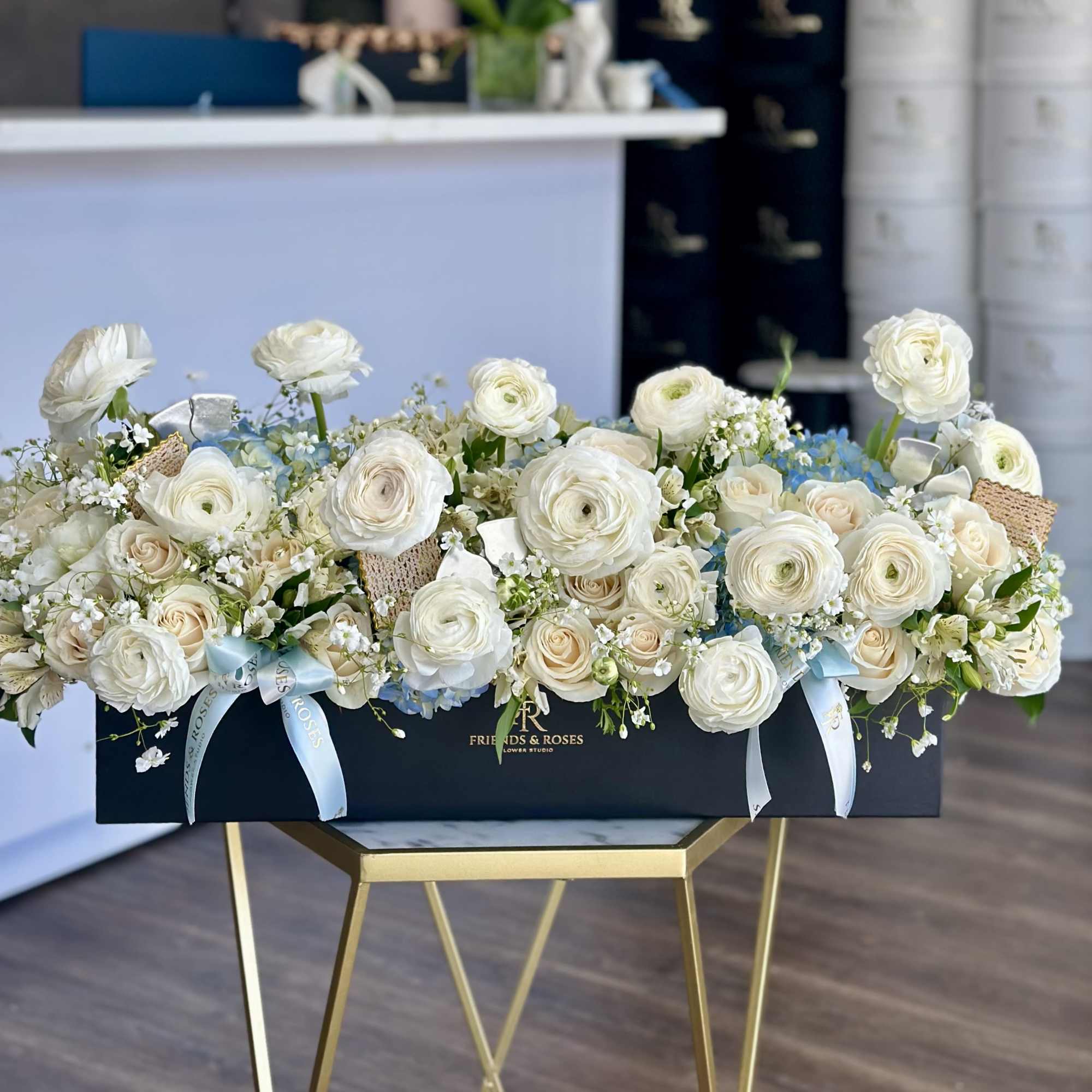 Celebrate Passover with timeless beauty and grace. This refined arrangement features soft, photo 2 of 3