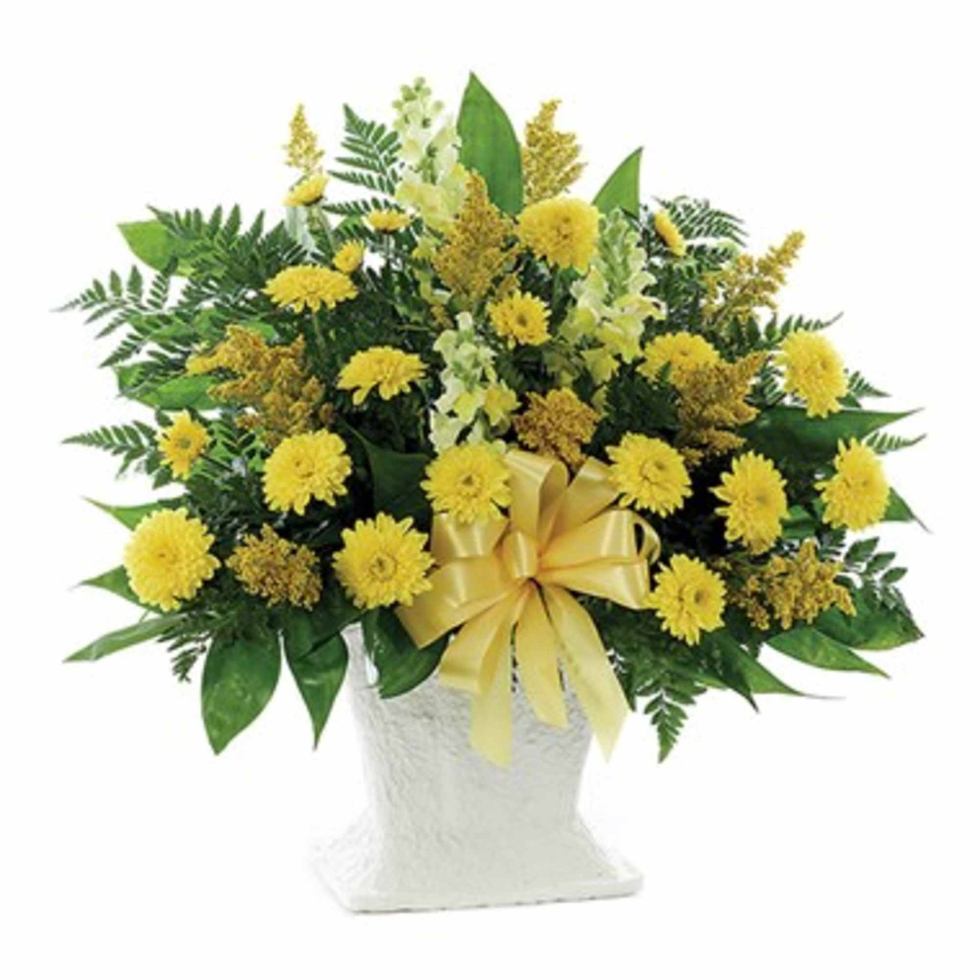 Express your sympathy in a very thoughtful way with this gracious arrangement